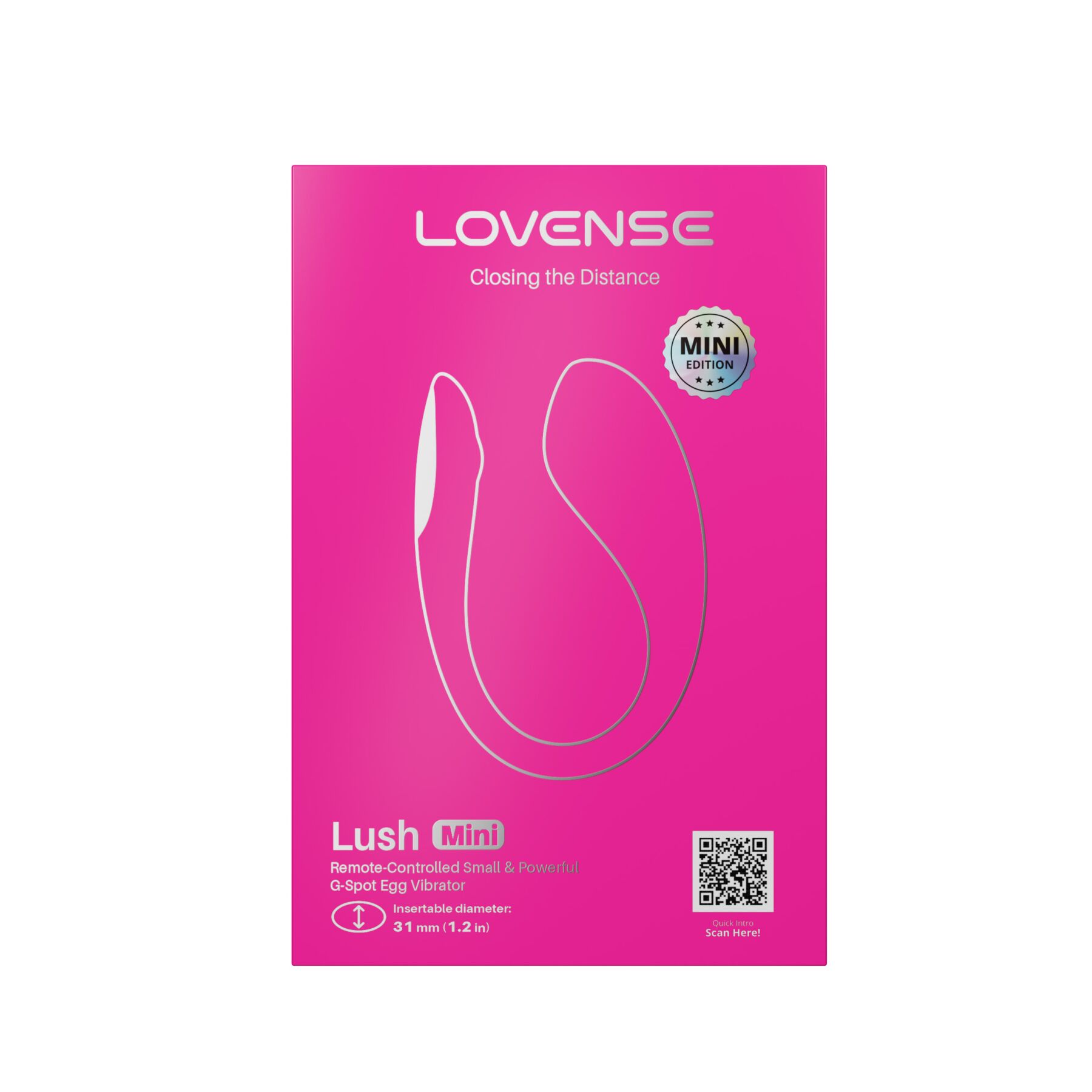 Мини смарт-виброяйцо Lovense Lush Mini, уменьшенная версия Lovense Lush 4