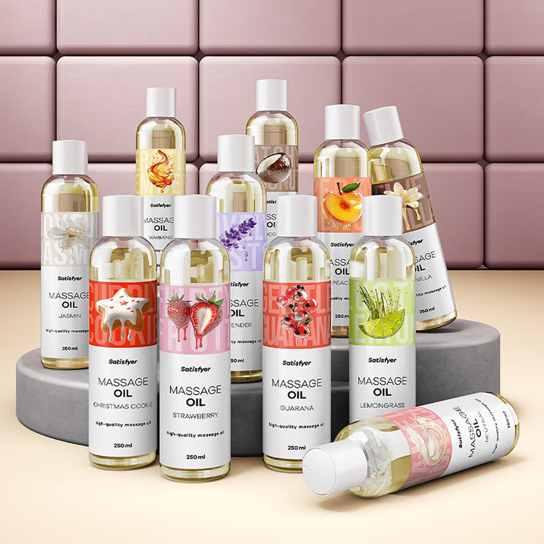Розпродаж!!! Масажна олія Satisfyer Massage Oil Guarana 250 мл (термін 30.04.2027)