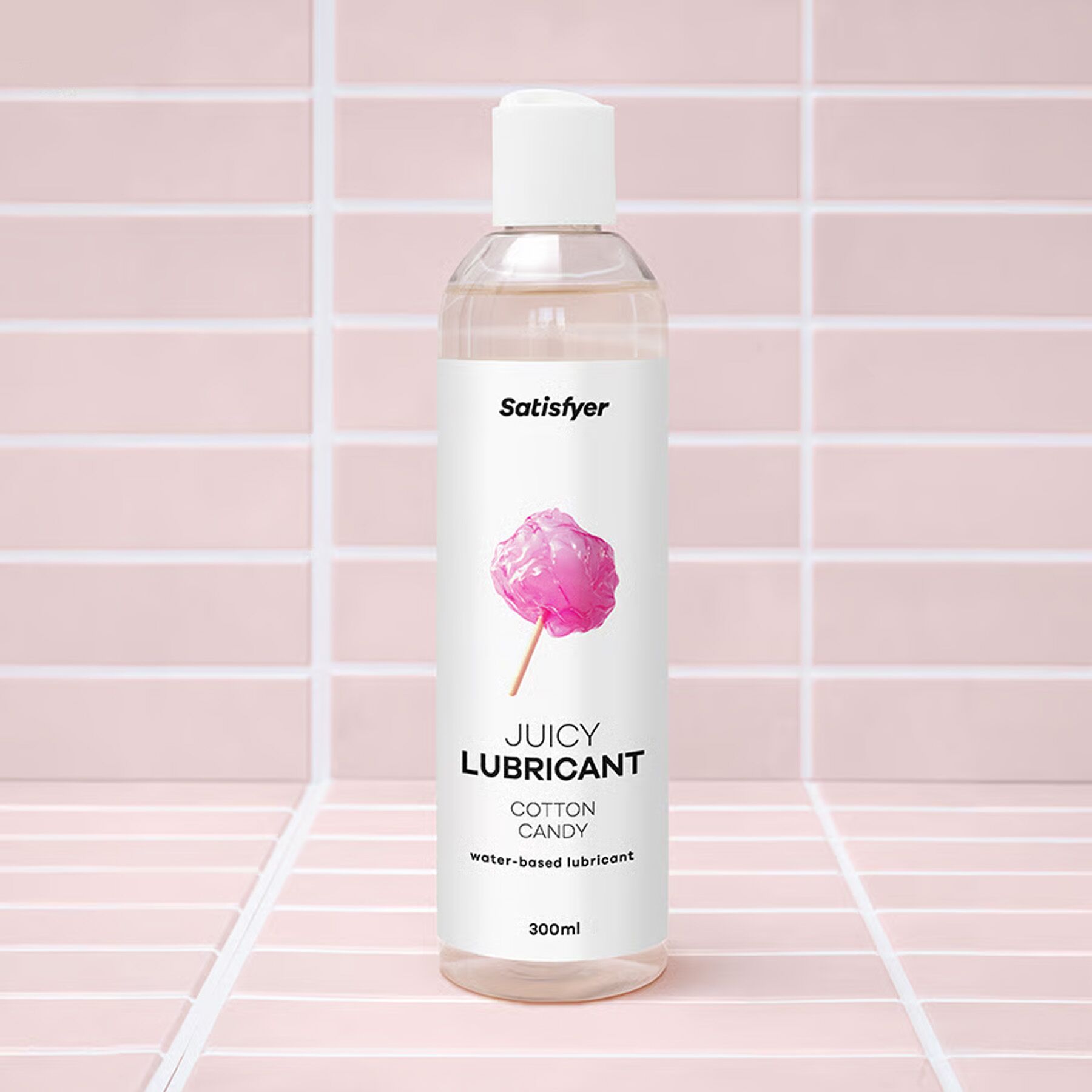 Лубрикант на водной основе Satisfyer Juicy Lubricant Cotton Candy water based 300 мл
