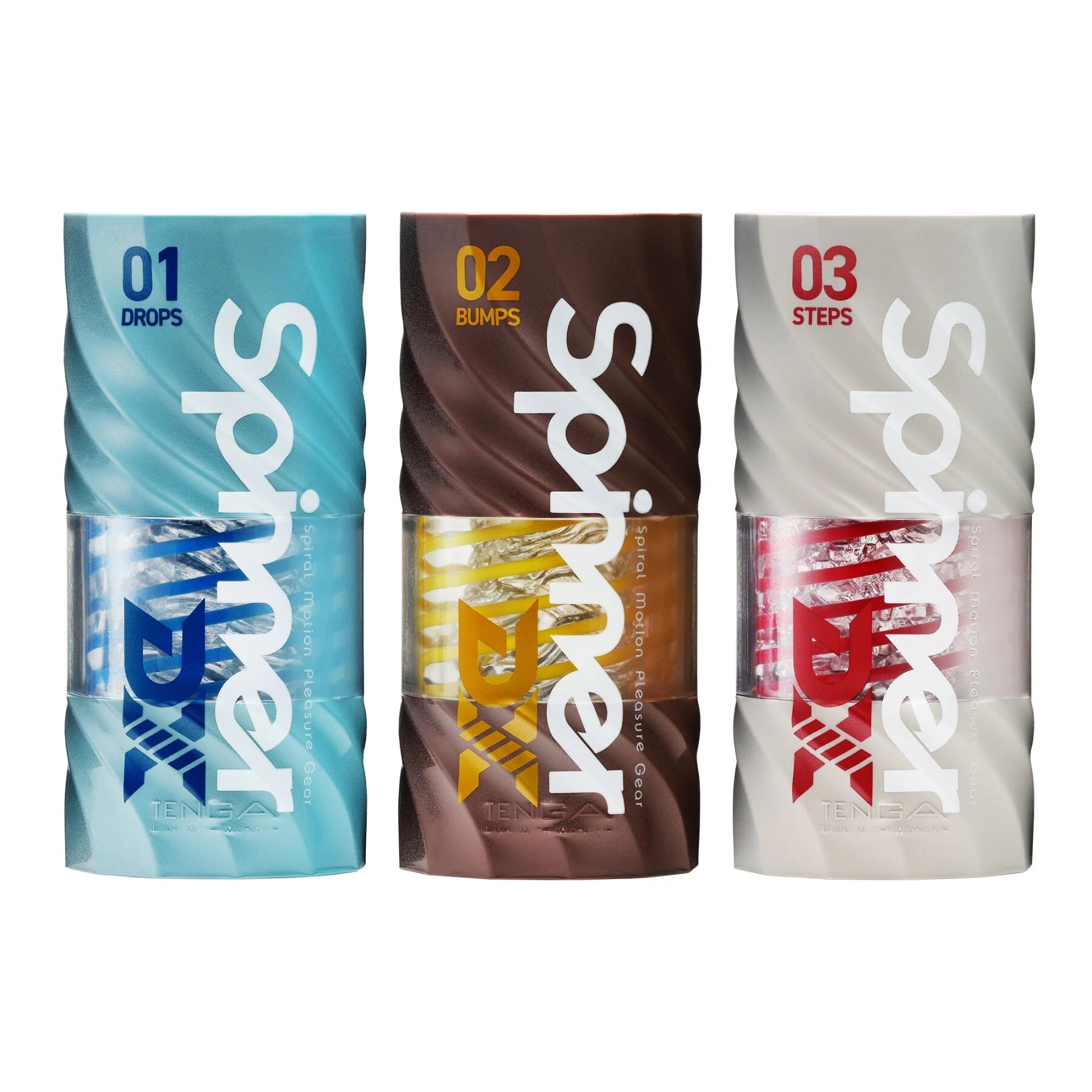 Мастурбатор Tenga Spinner DX 02 Bumps, с упругой стимулирующей спиралью внутри, среднее воздействие