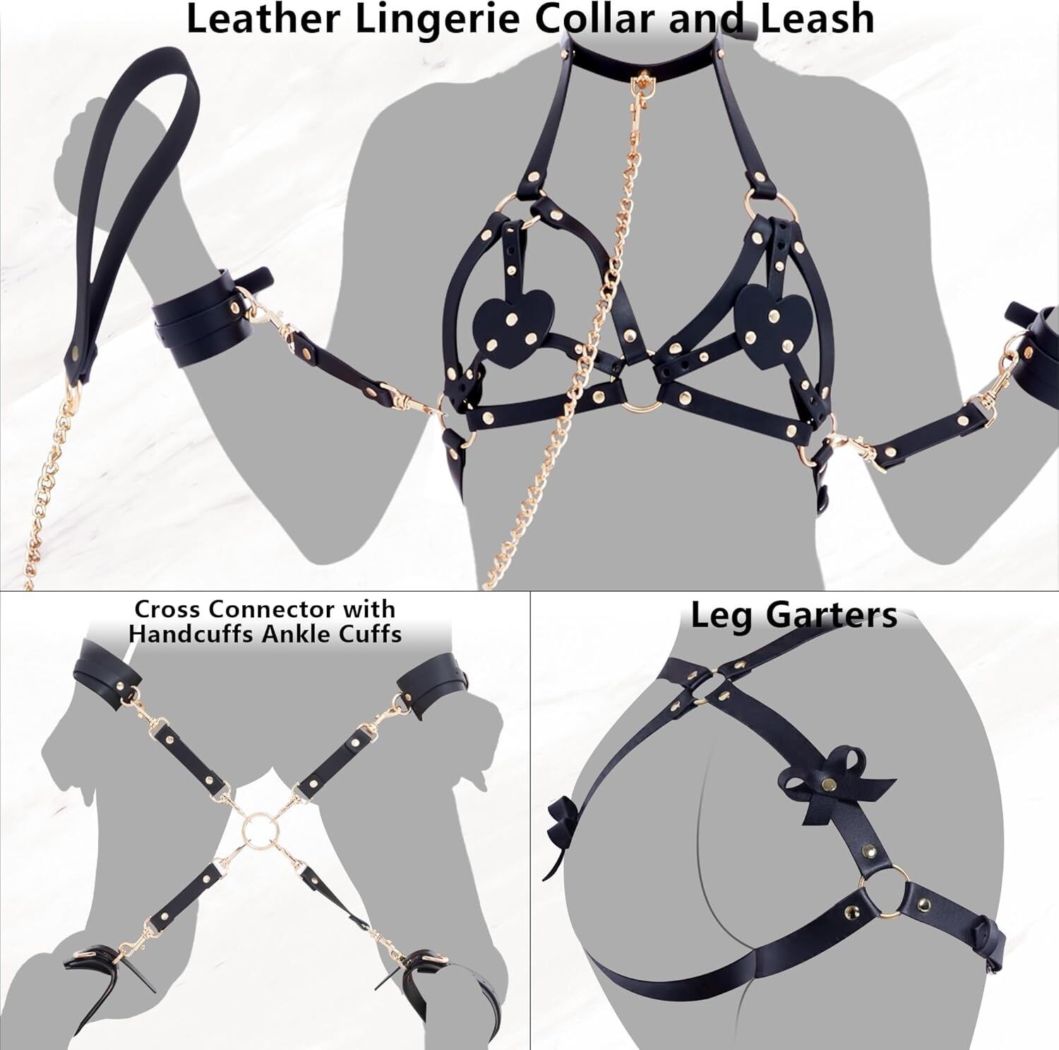 БДСМ-набір LOCKINK YEAHWOW Forced Nadu pose correction set