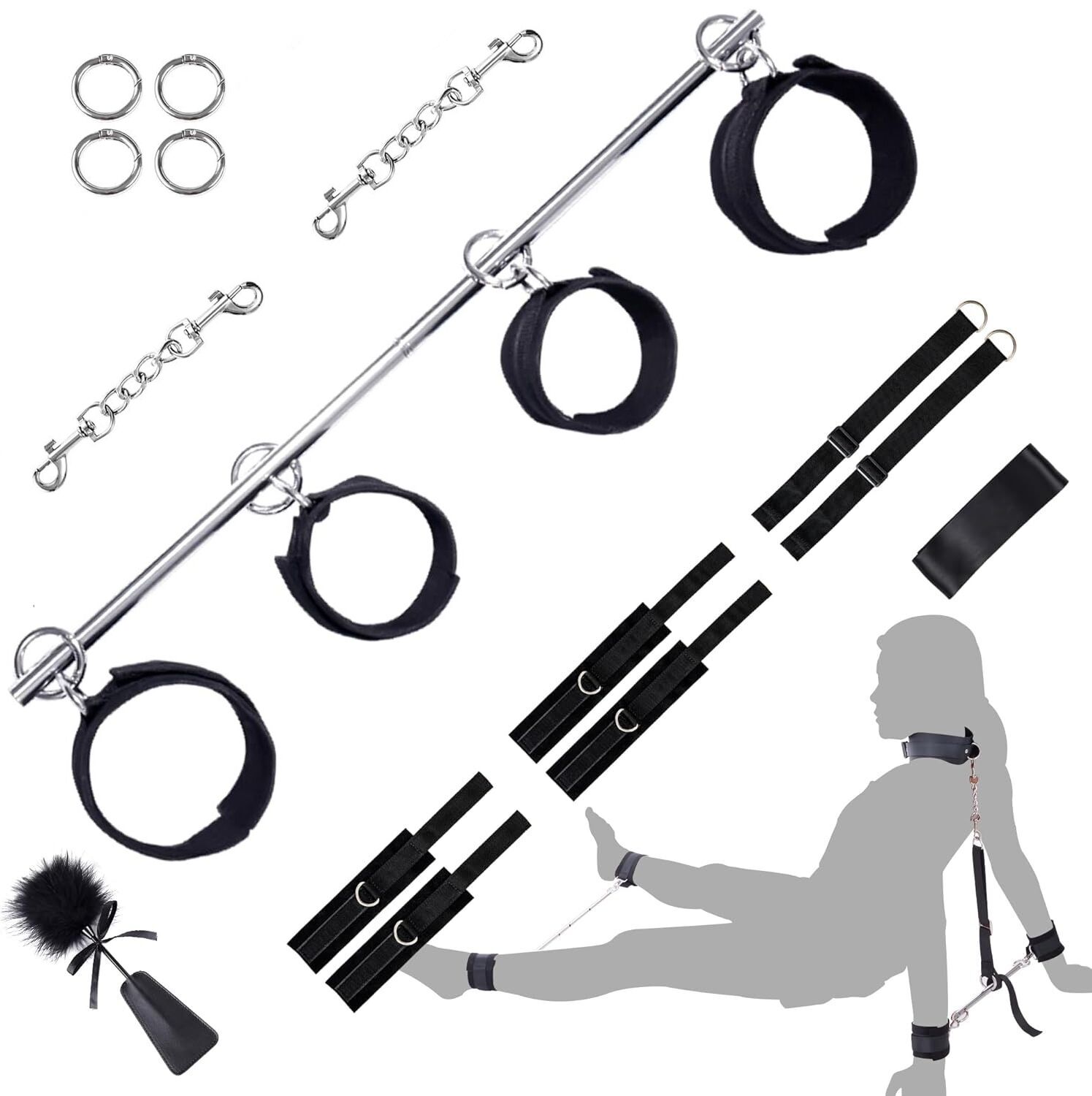 БДСМ-набір LOCKINK YEAHWOW Door Swing & Leg Spreader Bondage set