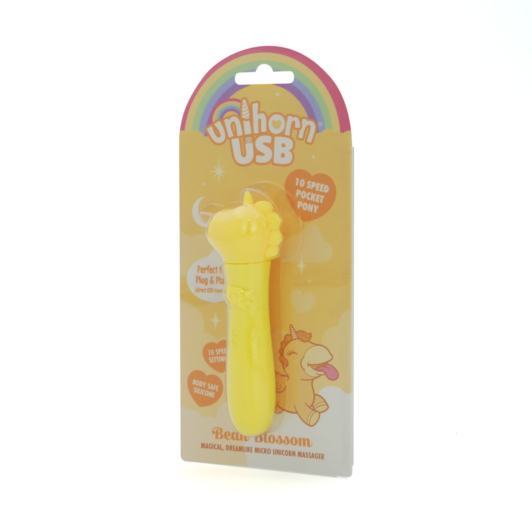Вибратор-единорожка Unihorn USB Bullet – Bean Blossom, вибропуля, USB-зарядка, 10 режимов
