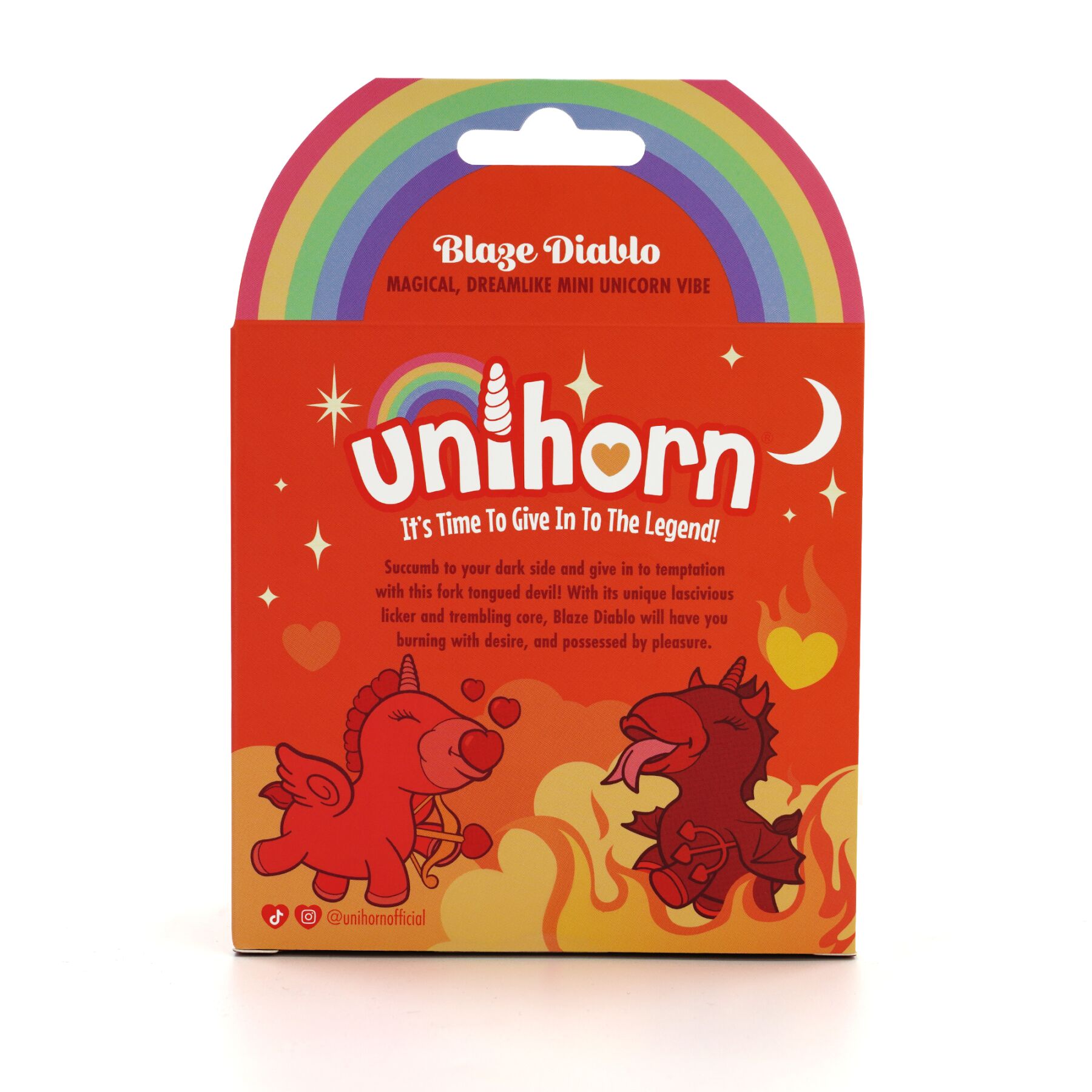 Вибратор-единорожка Unihorn – Blaze Diablo, ласкающий раздвоенный язычок
