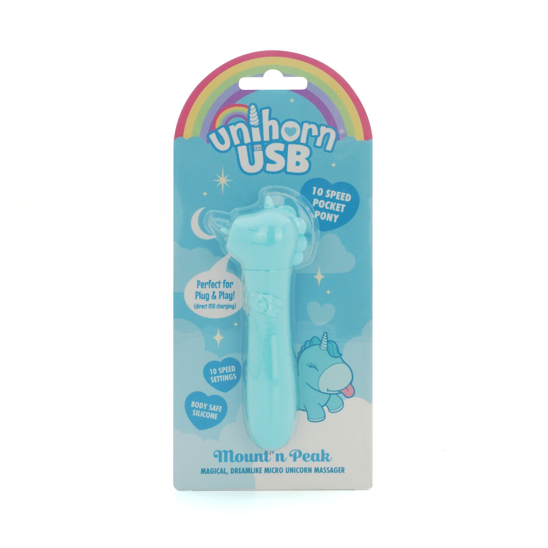 Вибратор-единорожка Unihorn USB Bullet – Mount'n Peak, вибропуля, USB-зарядка, 10 режимов