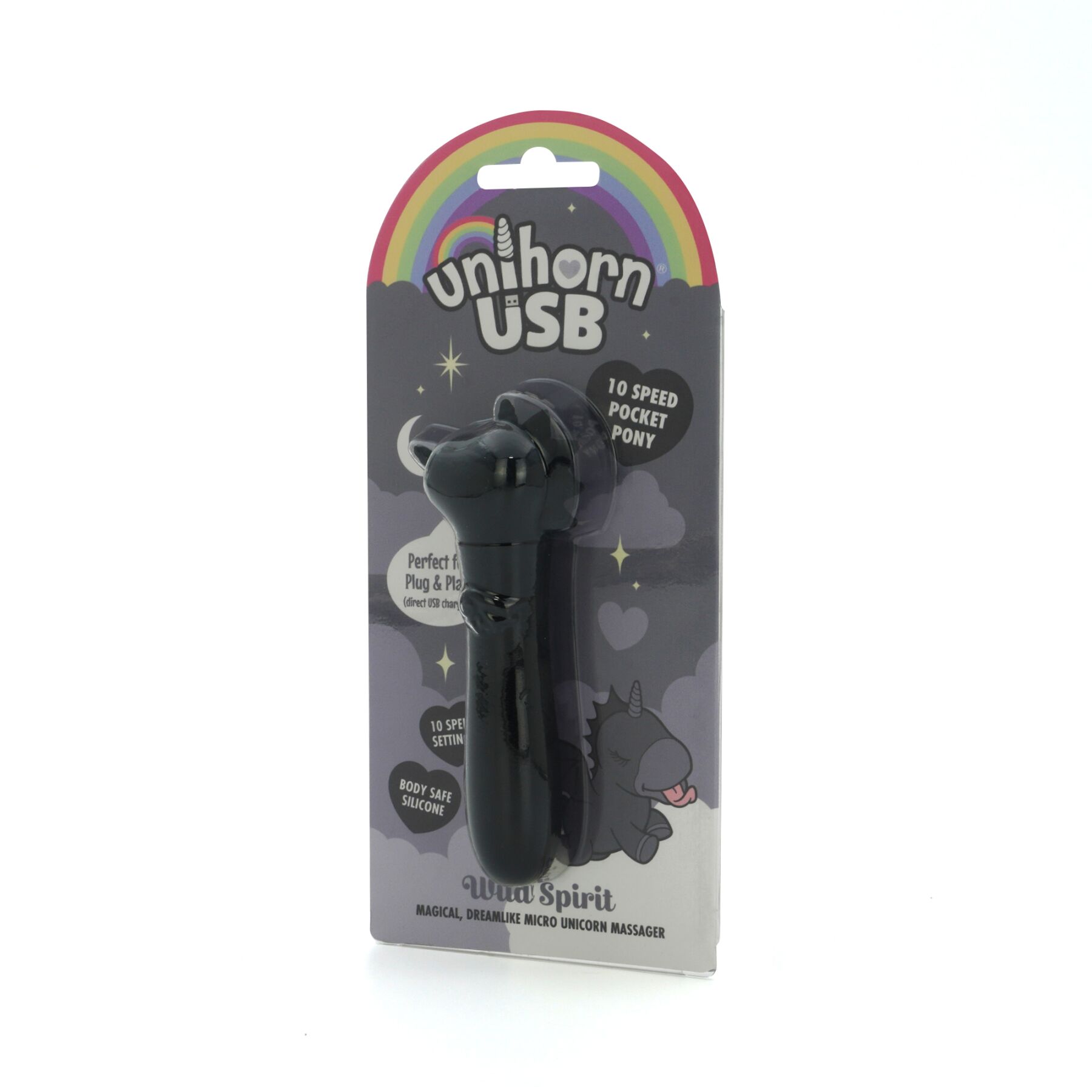 Вибратор-единорожка Unihorn USB Bullet – Wild Spirit, вибропуля, USB-зарядка, 10 режимов