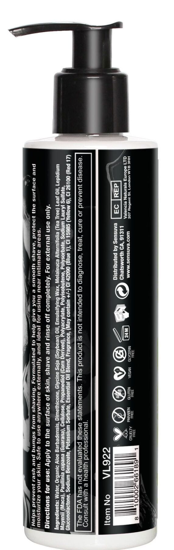 Крем для гоління Sensuva ELXYR Shaving Cream - Dark Temptations (236 мл)