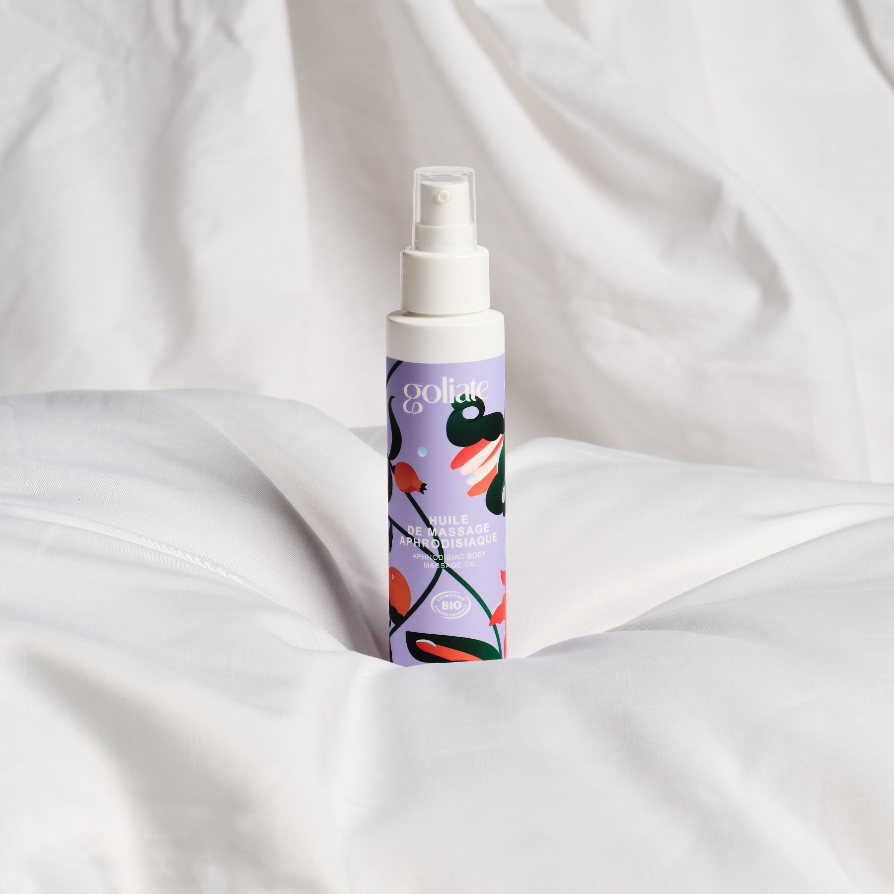 Масажна олія Goliate Huile De Massage Aphrodisiaque 100 мл, органічна, зігрівальний ефект