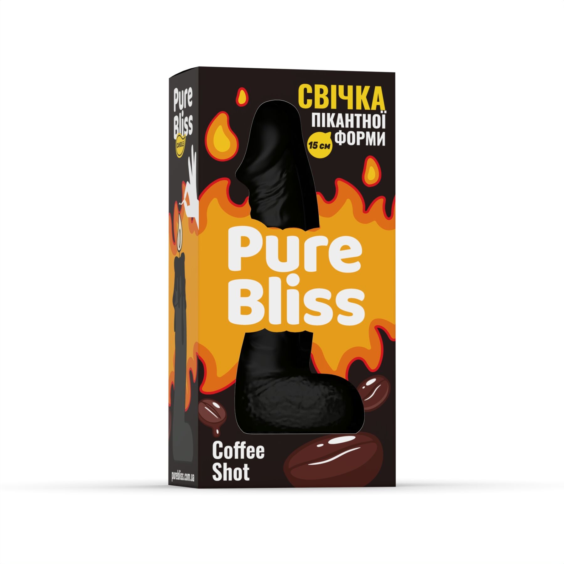 Ароматная свеча пикантной формы Pure Bliss Black Coffee Shot (Кофе) 15 см