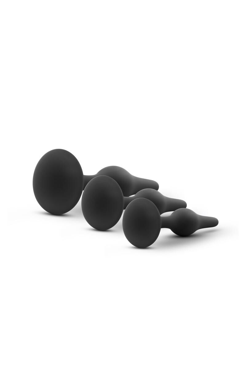 Набір анальних пробок Blush Luxe Beginner Plug Kit Black