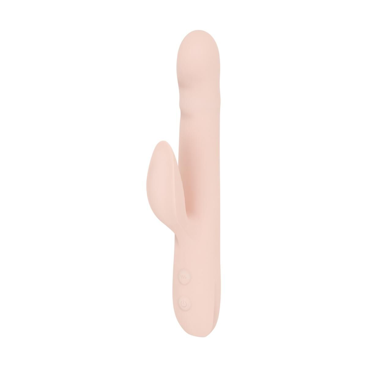 Вібратор-кролик із пульсацією Good Vibes Only – SHAI Thrusting Vibrator Soft Silicone – Pink, 3 мотори