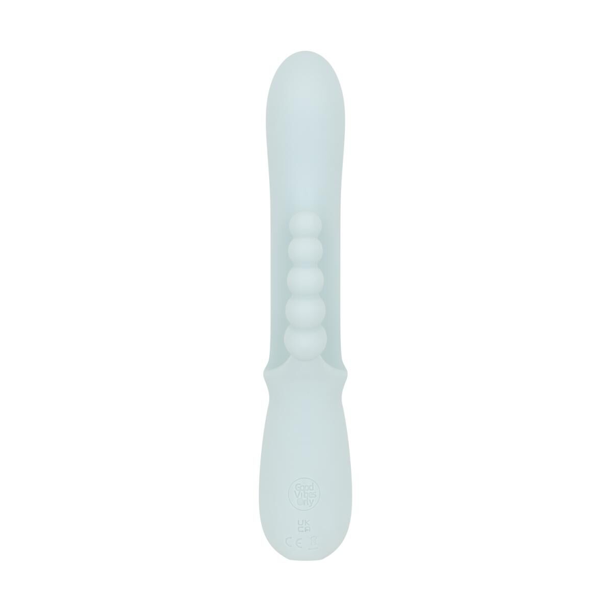 Потрійний вібратор Good Vibes Only – SAGE Triple Stimulation Vibe Soft Silicone – Blue, манливий рух