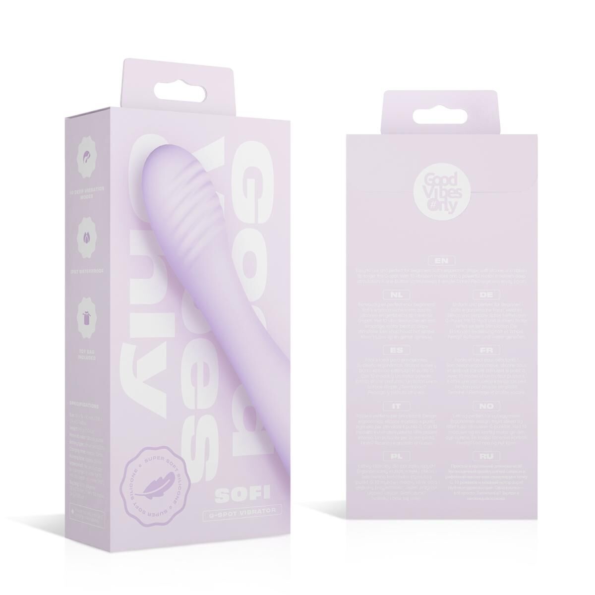 Вибратор точки G Good Vibes Only – SOFI G-Spot Vibrator Soft Silicone – Purple, гибкий, 10 режимов