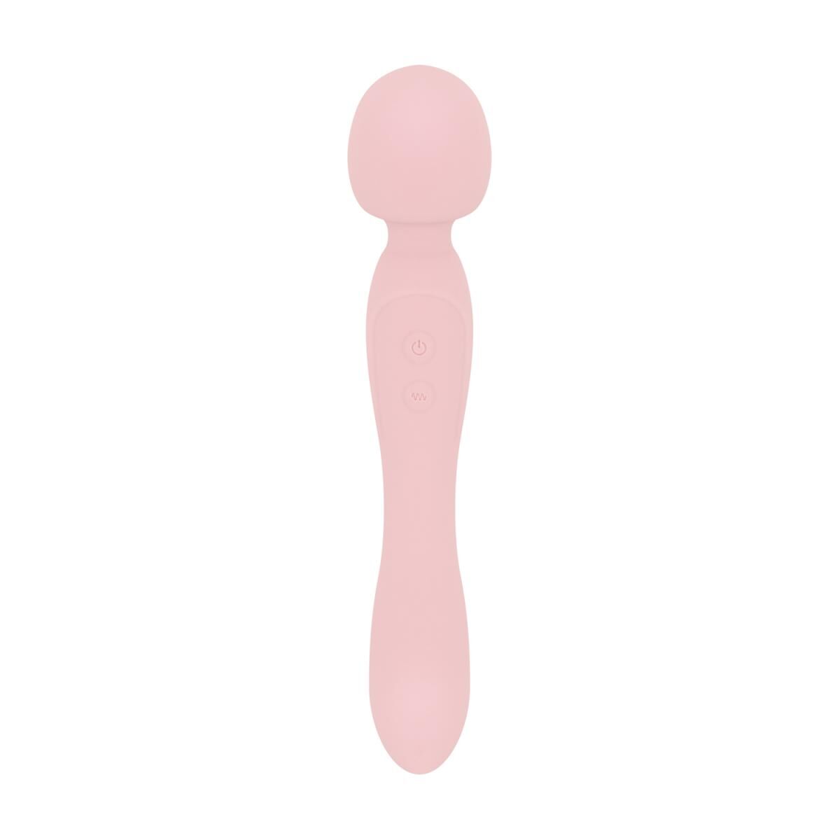 Двосторонній масажер-вібратор Good Vibes Only – SIMI Double-Sided Wand Vibrator Soft Silicone – Pink