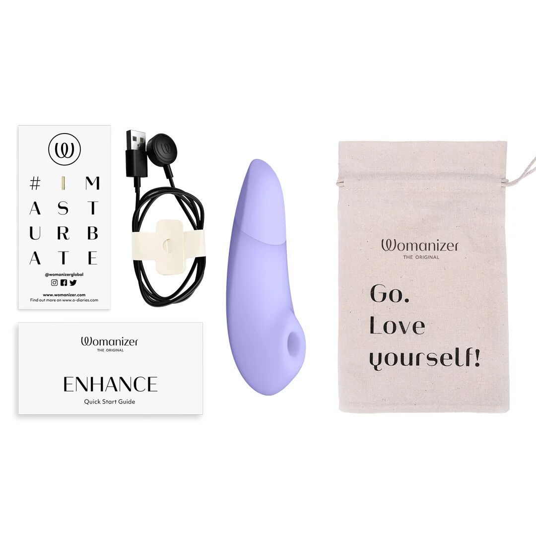 Вакуумный клиторальный стимулятор Womanizer Enhance Lilac