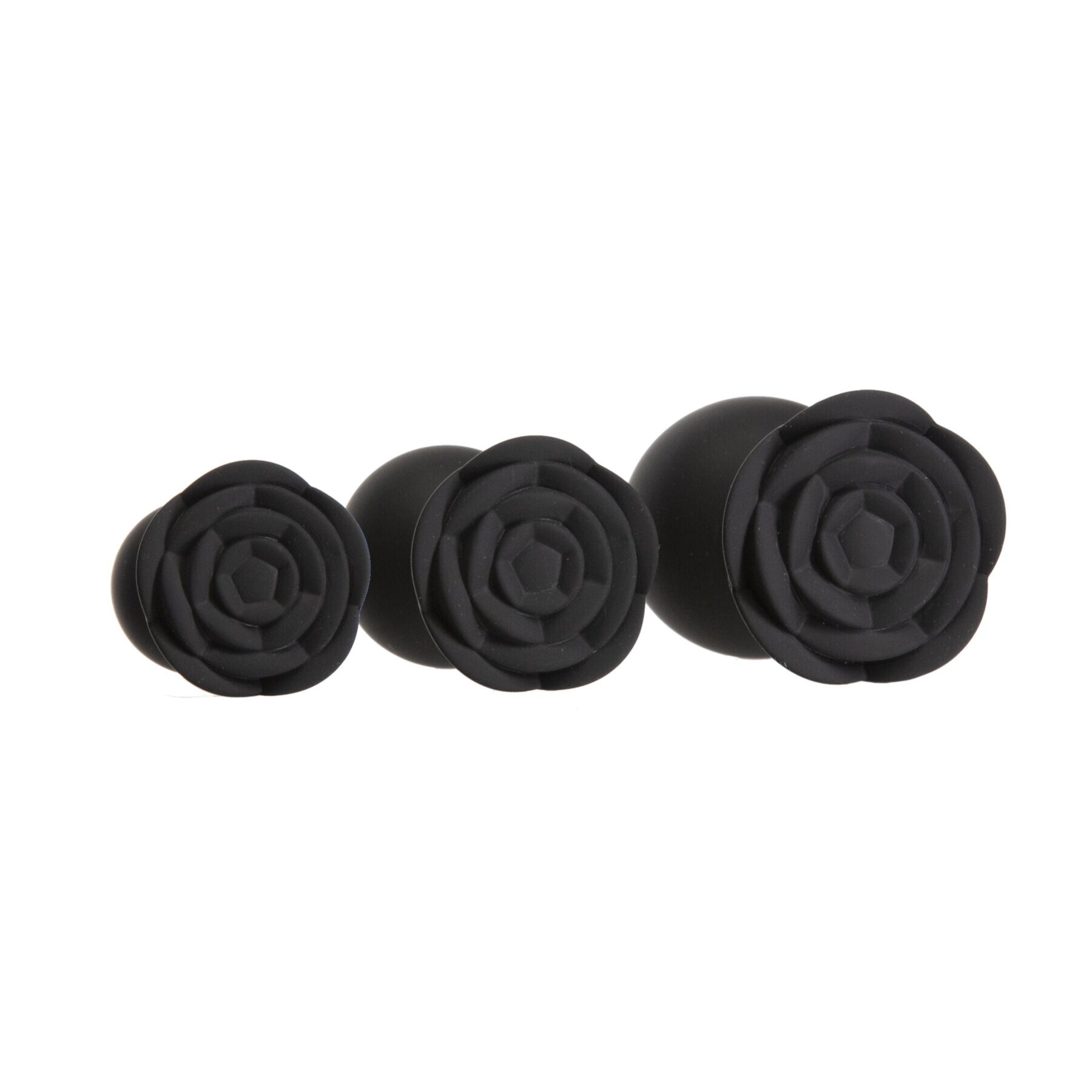 Набір силіконових анальних пробок BMS Roses Til’ Dawn Silicone Anal Plug Kit (пошкоджене паковання!!!)