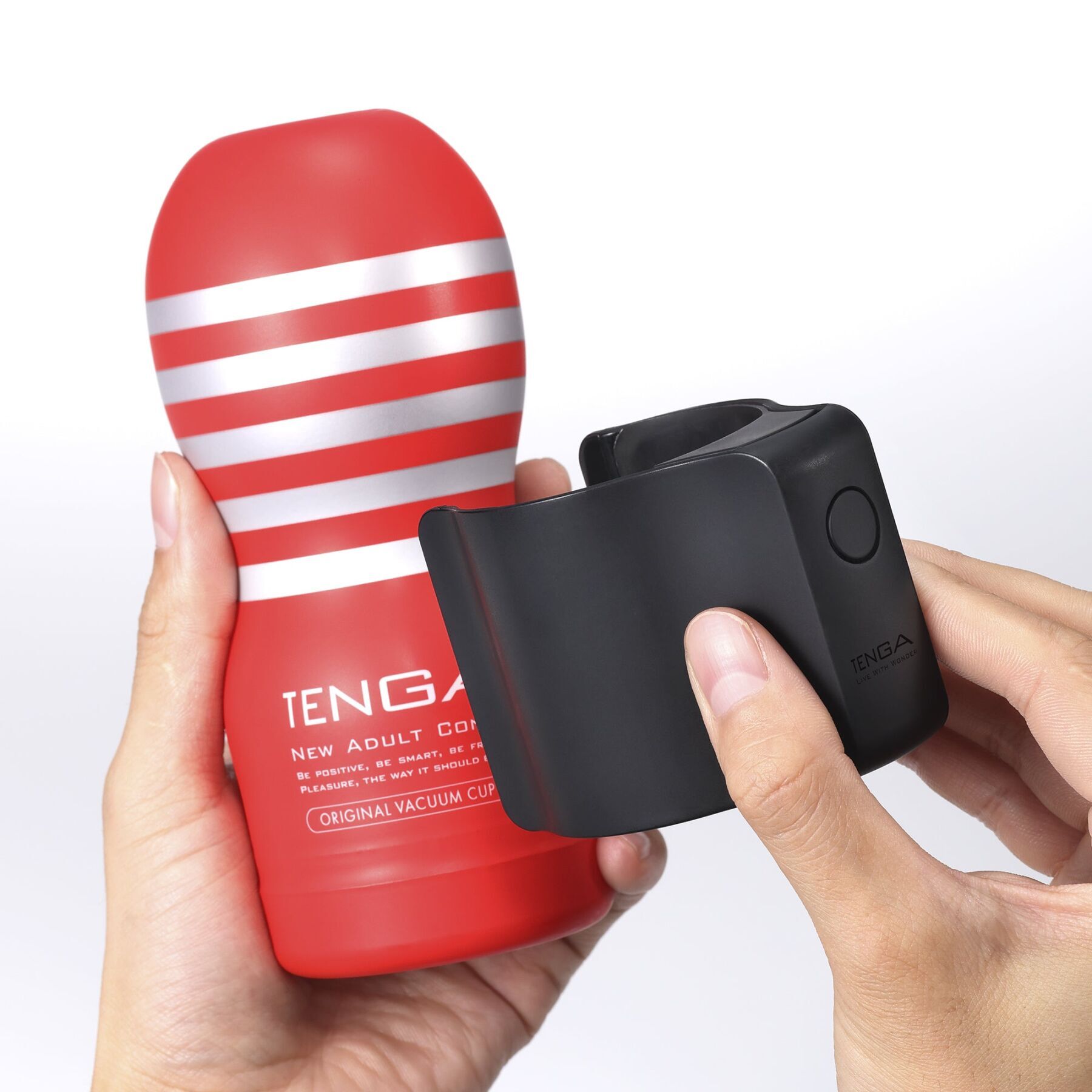 Вібронасадка Tenga CUP VIBRATOR, 7 режимів, 1 мастурбатори в комплекті