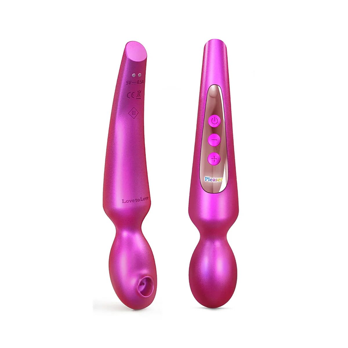 Стимулятор для клітора Love To Love Pleaser Iridescent Berry, ефект постукування, 5 режимів