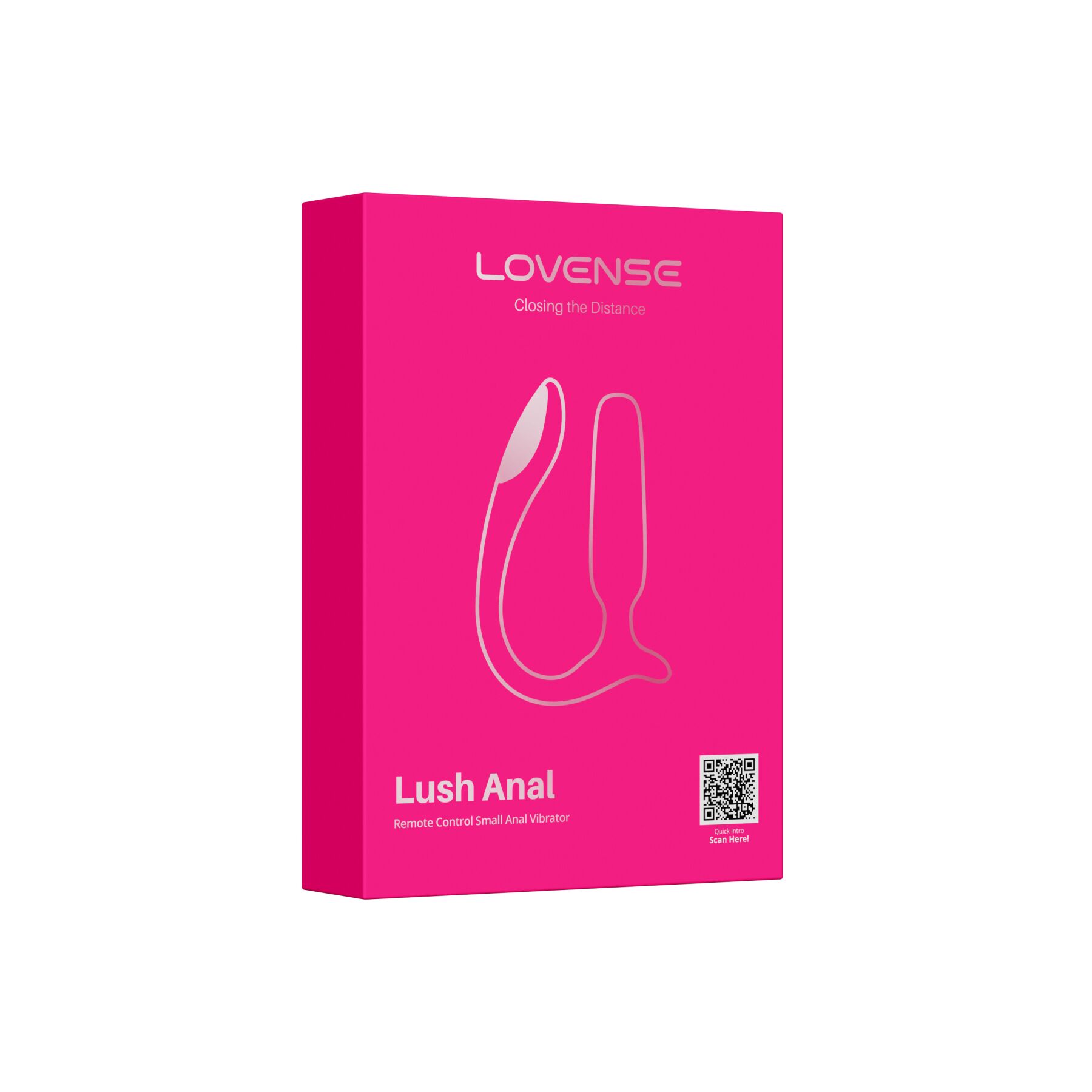 Анальна смарт-вібропробка Lovense Lush Anal, дуже потужна, LED-підсвічування