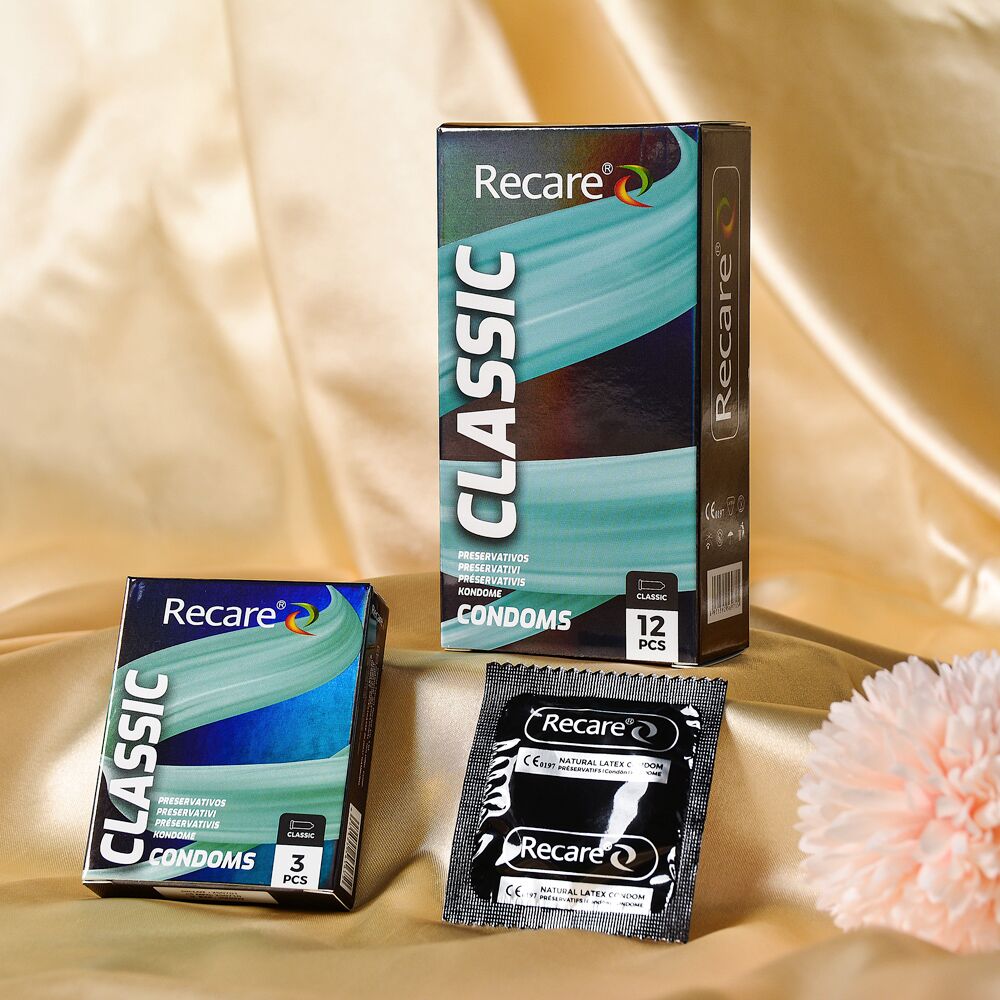 Презервативи Holographic Recare Classic Condoms 3 шт, класичні