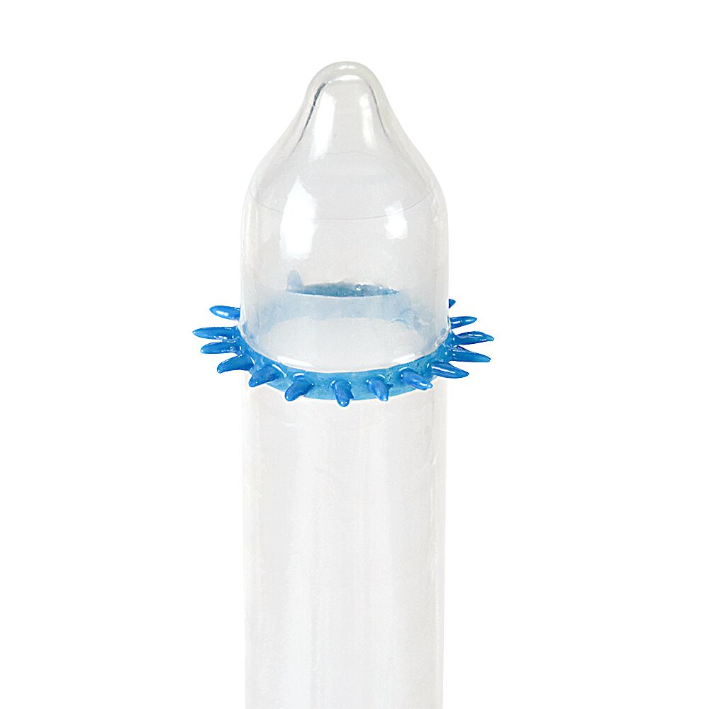 Насадка на член Recare Spike Condom Blue (презерватив з шипами)