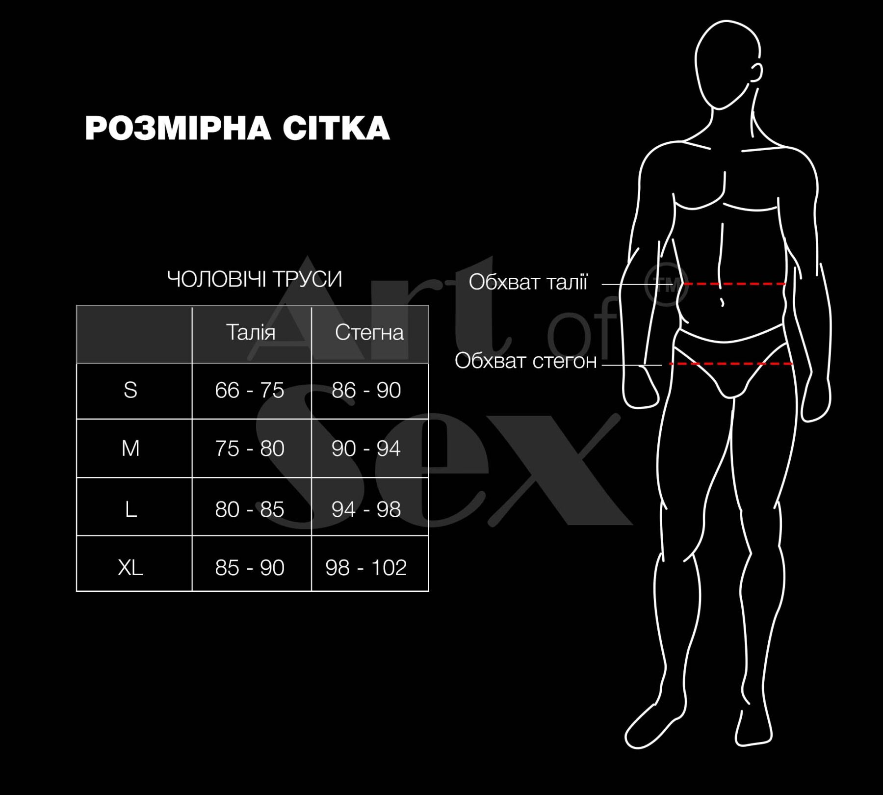 Чоловічі труси з сюрпризом Art of Sex - Gladiator, чорні з ефектом мокрого оксамиту, розмір M