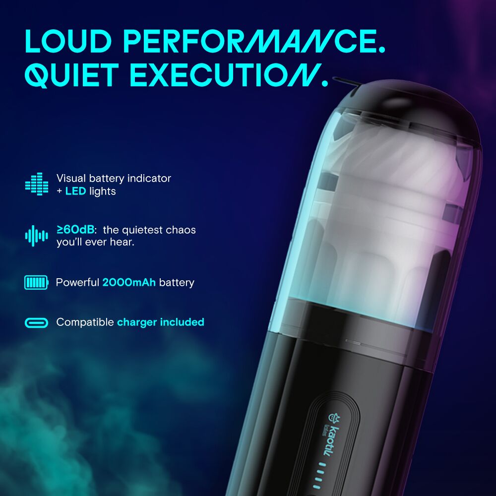 Смарт-мастурбатор Kaotik Labs The Shockwave, режим edging, імітація фрикцій