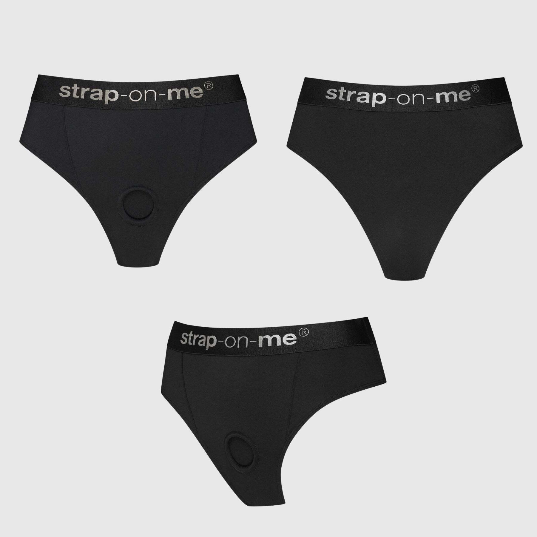 Трусики з фіксацією дилдо Strap-On-Me Harness Lingerie Idole - XL - Black