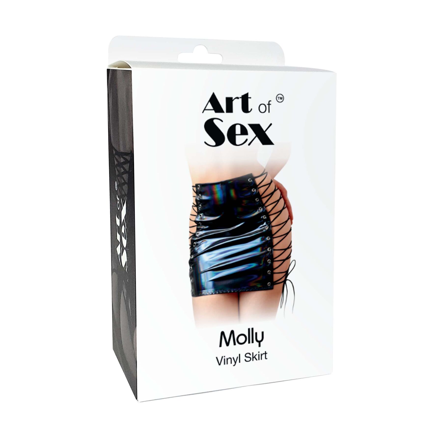 Лакована спідниця на шнурівці Art of Sex - Molly, колір червоний, XS-M