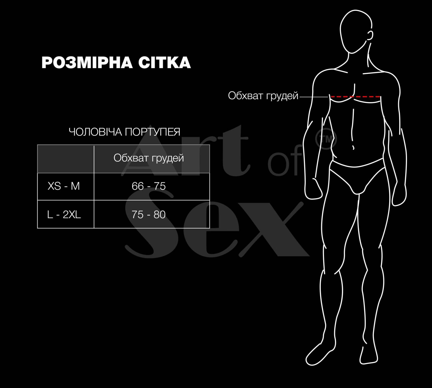 Мужская портупея Art of Sex - Spartacus, экокожа, цвет белый, размер L-2XL