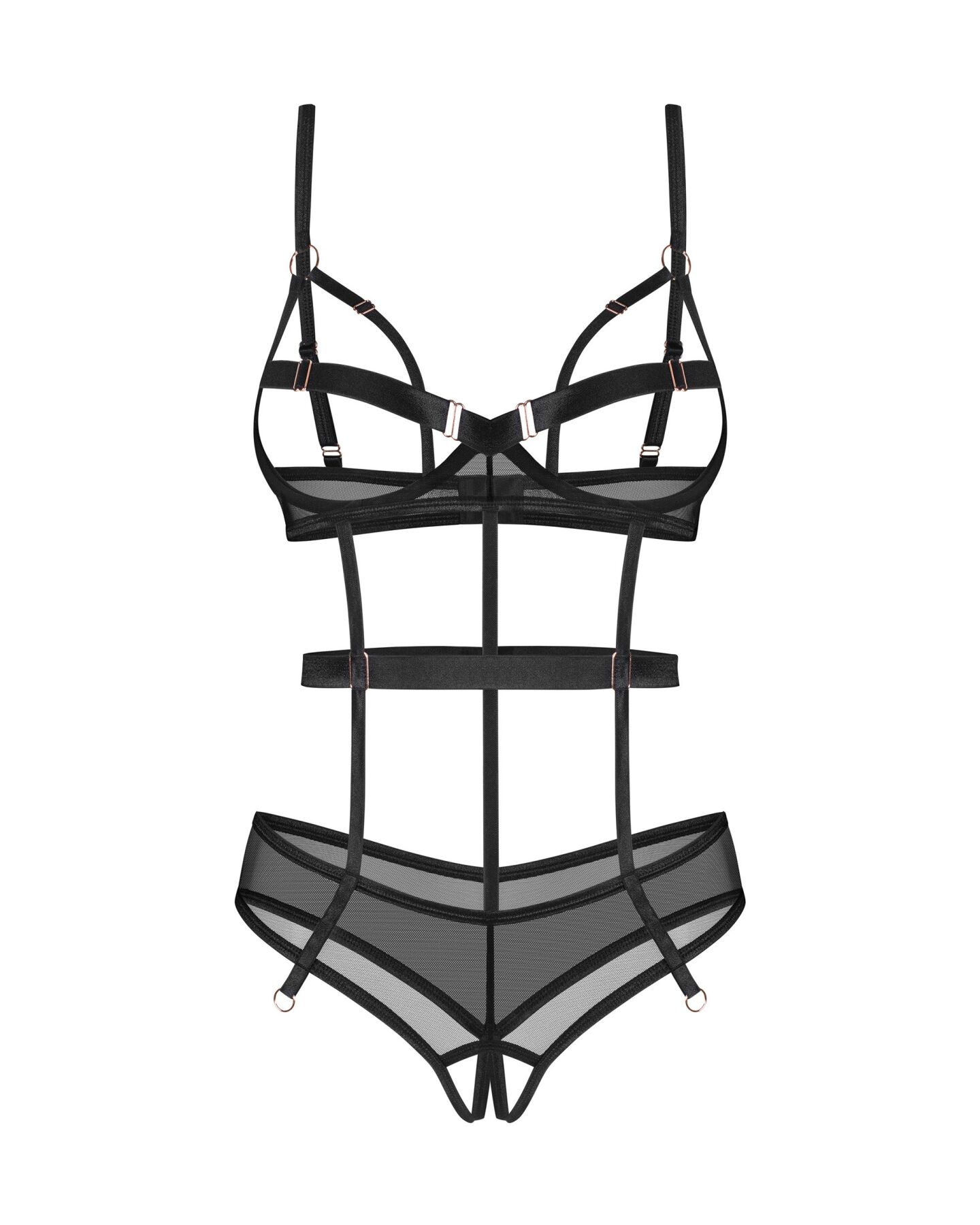 Боді Obsessive Euridia crotchless teddy XS/S