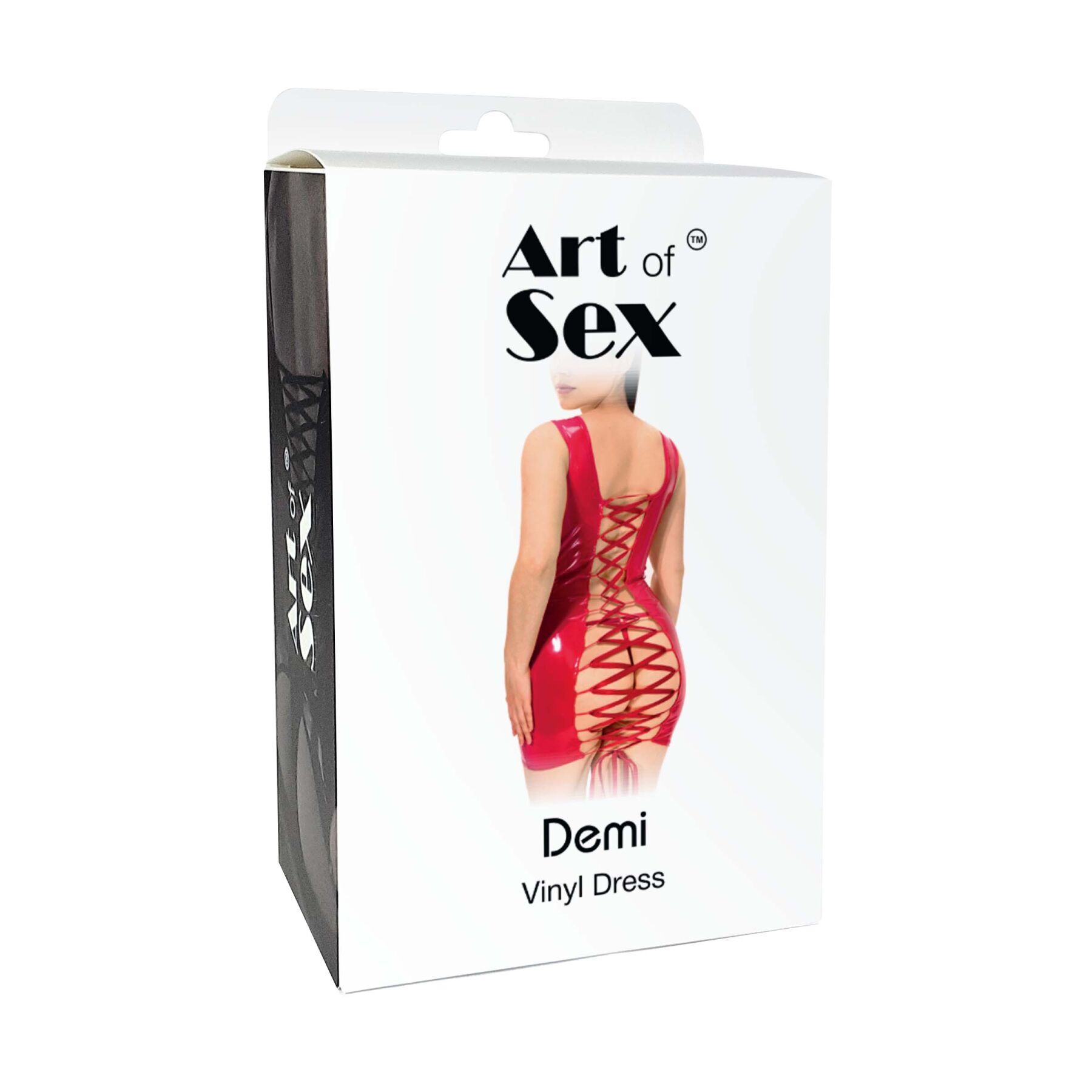 Лакированное платье на шнуровке Art of Sex - Demi, цвет черный, L-2XL