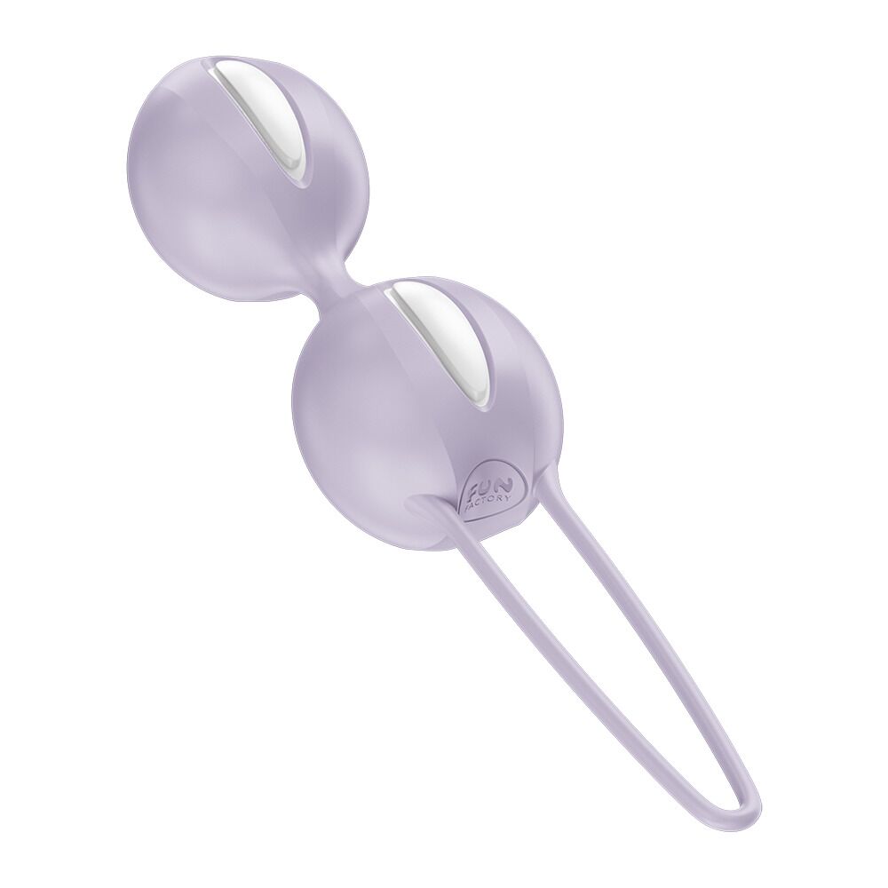 Вагінальні кульки Fun Factory SMARTBALLS DUO Purple, 2 шт, діаметр 3,2 та 3,6 см