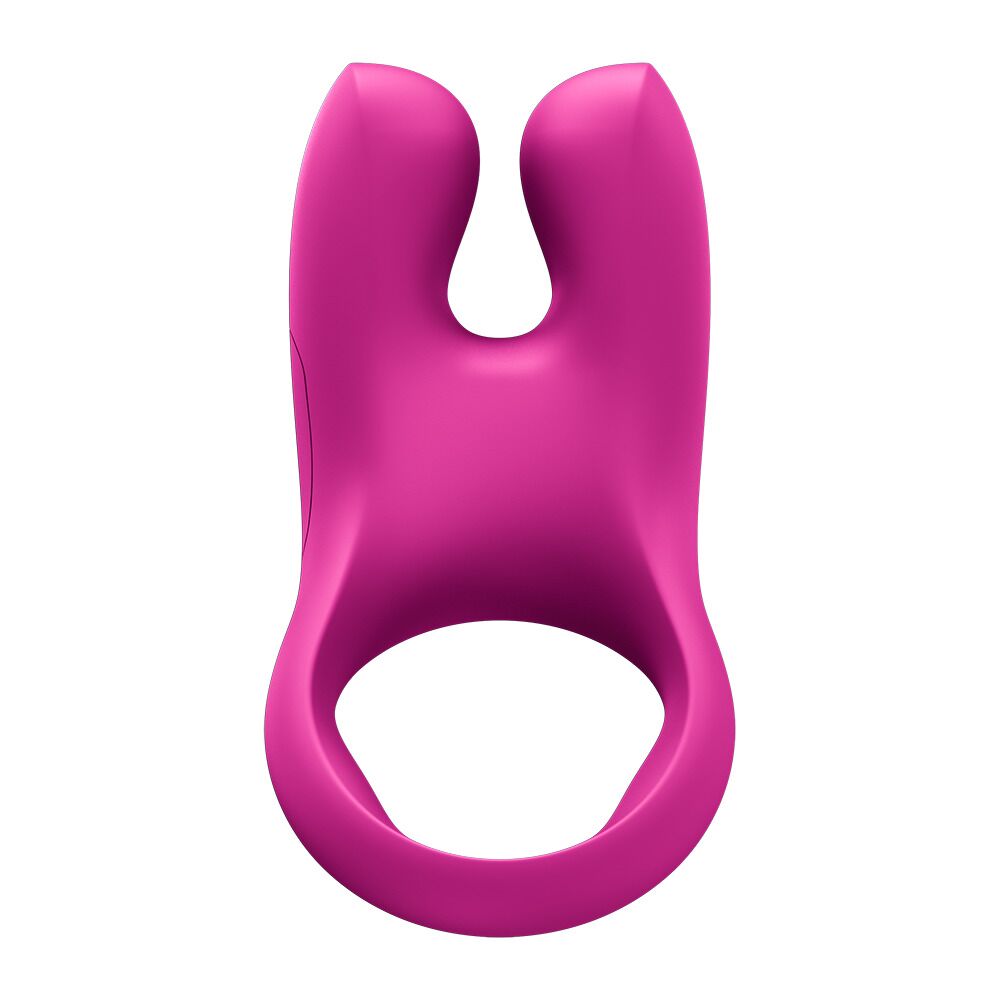 Эрекционное виброкольцо с двойной стимуляцией клитора Fun Factory NŌS CLASSIC Magenta, 2 мотора