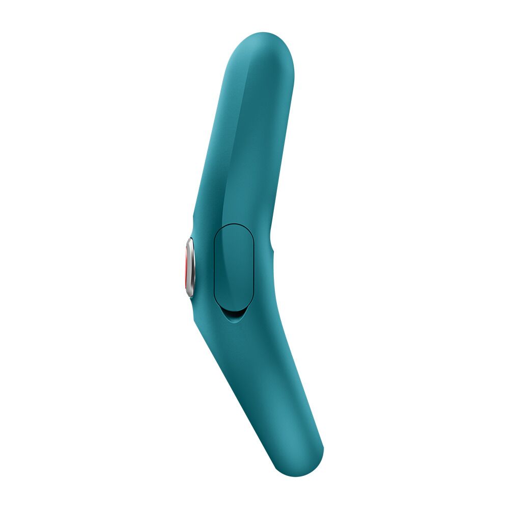 Эрекционное виброкольцо с двойной стимуляцией клитора Fun Factory NŌS PRO Bottle Green, 2 мотора