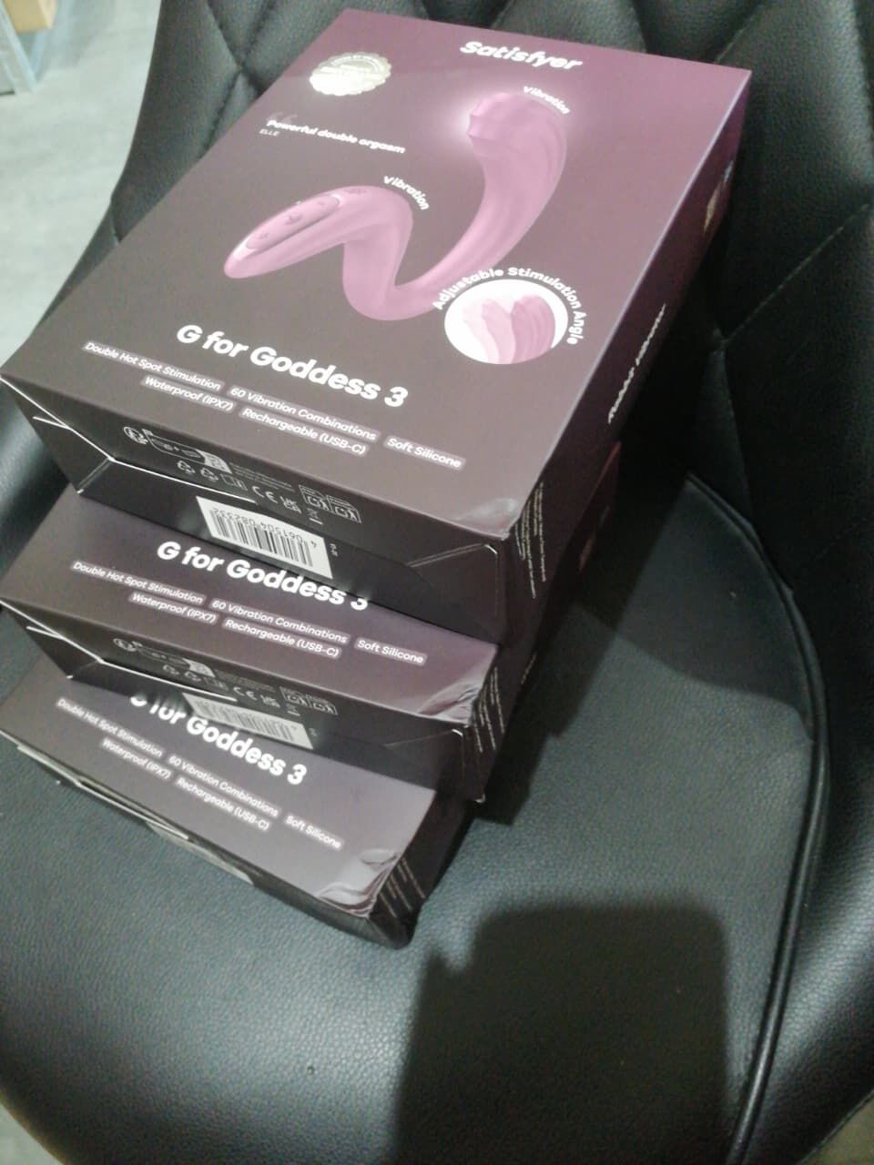 Вагінально-кліторальний вібратор Satisfyer G for Goddess 3 Wine Red (м'яте паковання!!!)