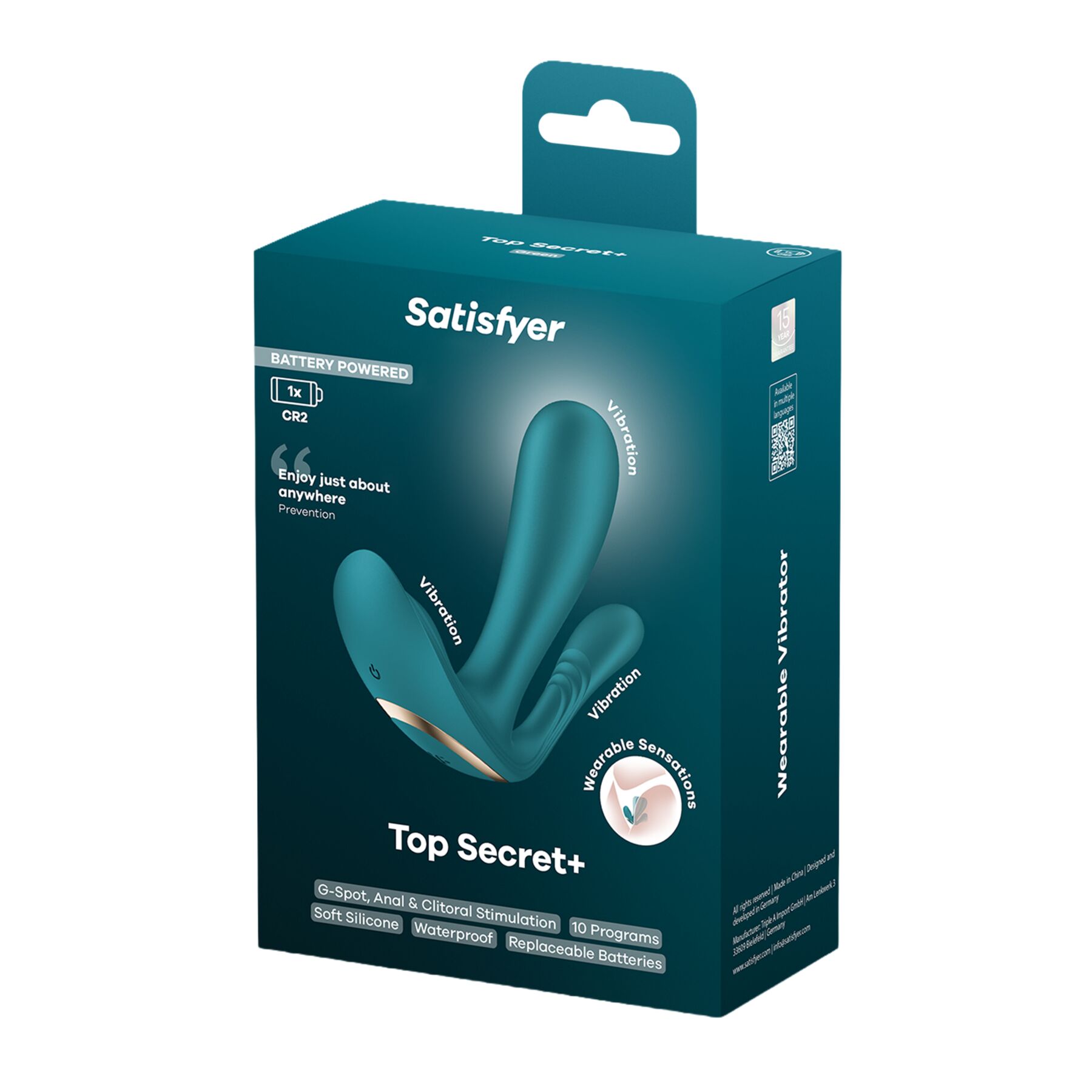 Подвійний смарт-вібратор у трусики Satisfyer Top Secret+ Battery Series