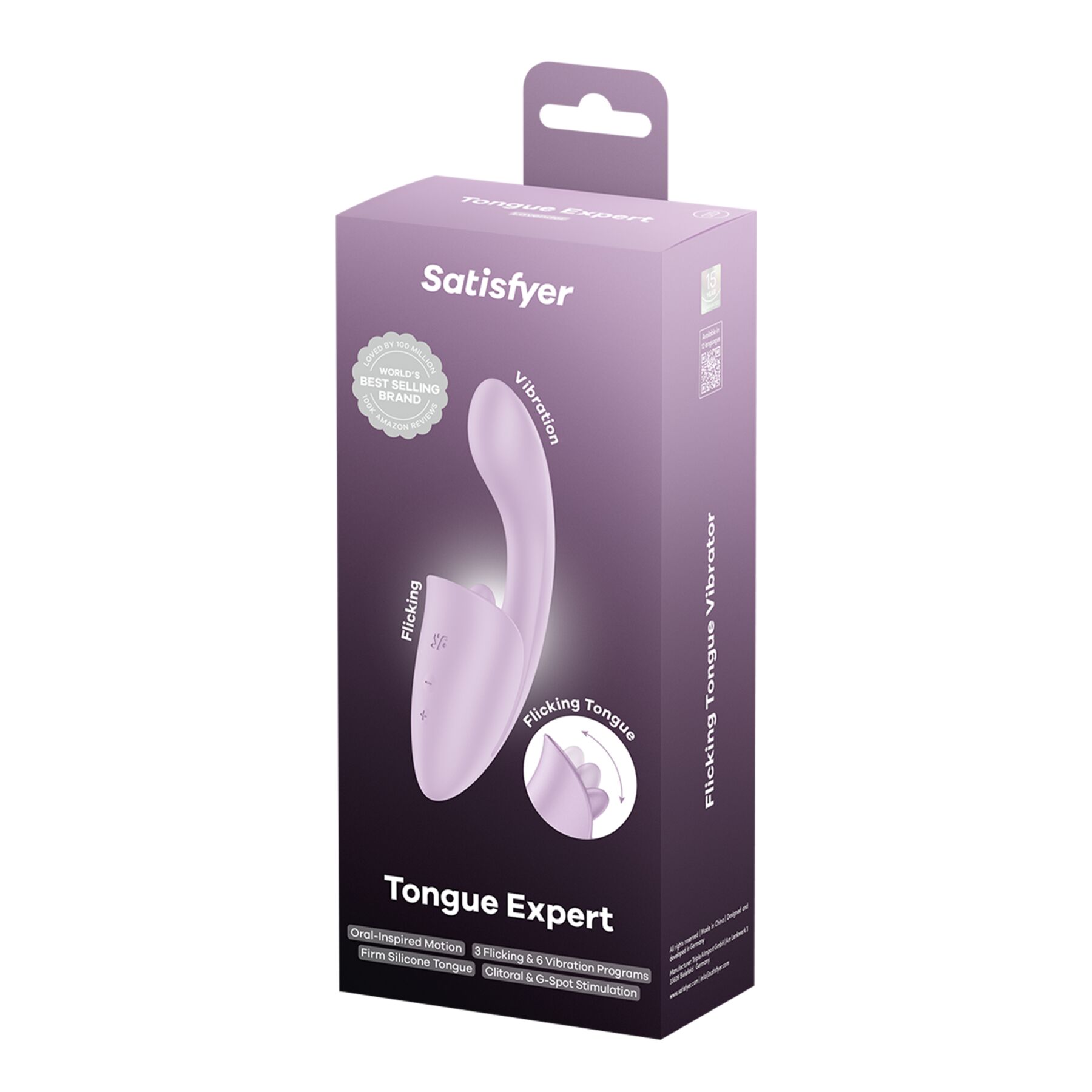 Вагінально-кліторальний вібратор Satisfyer Tongue Expert з язичком