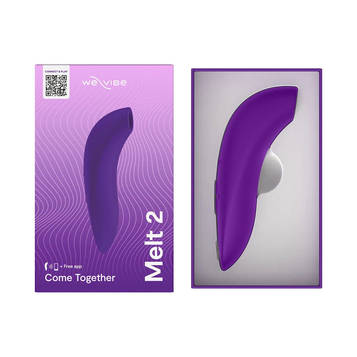 Вакуумный смарт-стимулятор для пар We-Vibe Melt 2 Purple