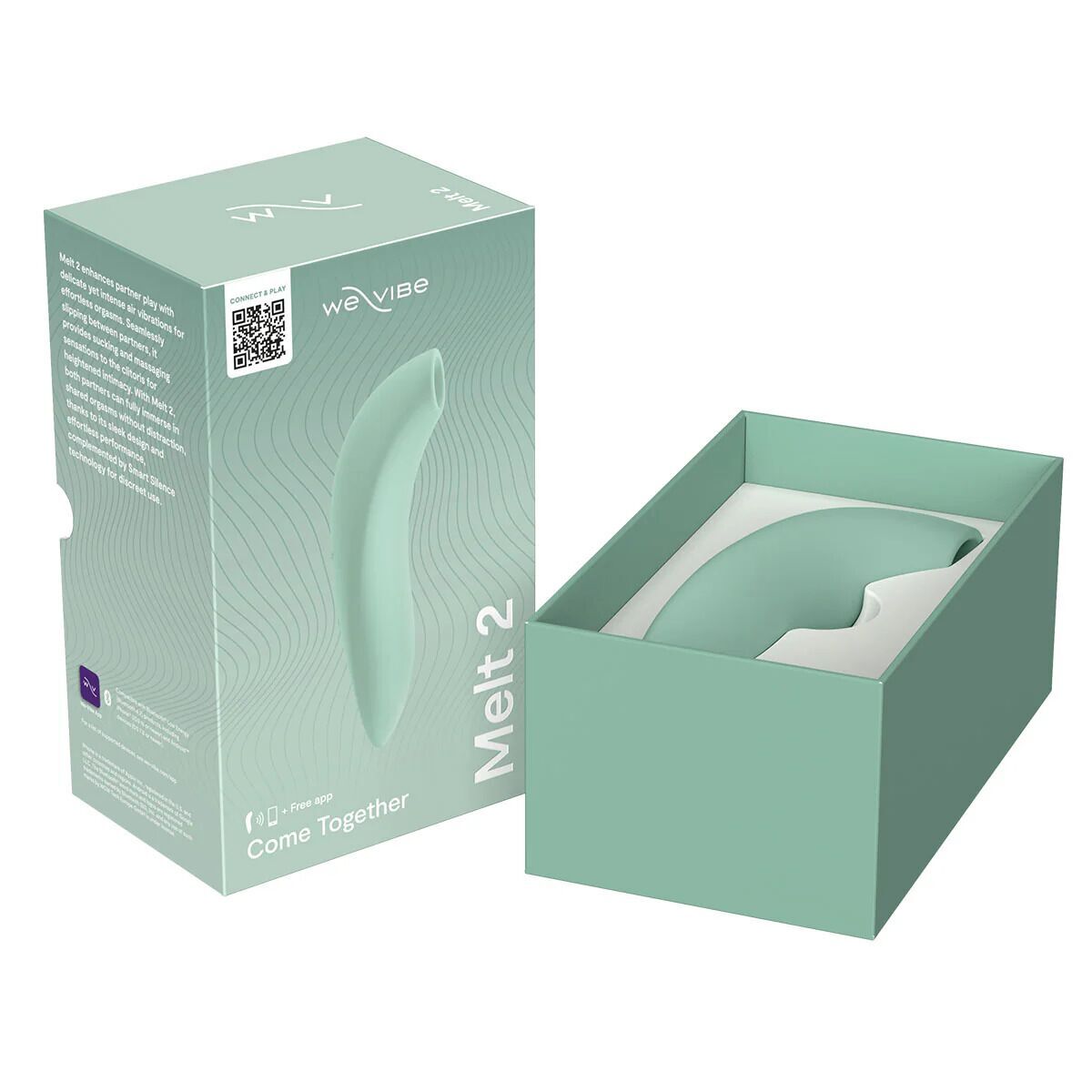 Вакуумний смарт-стимулятор для пар We-Vibe Melt 2 Sage (розводи на пакованні)