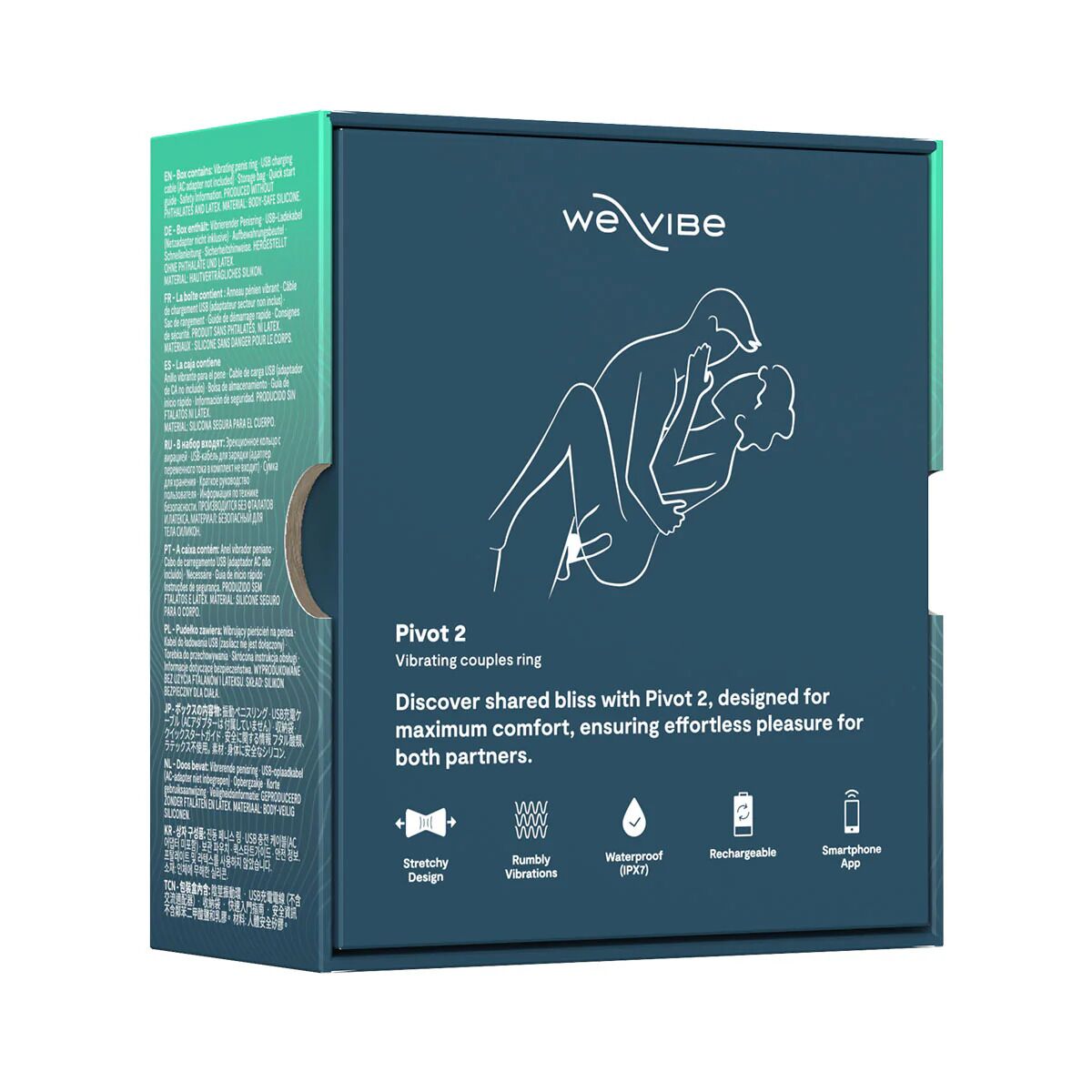Ерекційне смарт-віброкільце We-Vibe Pivot 2 Slate