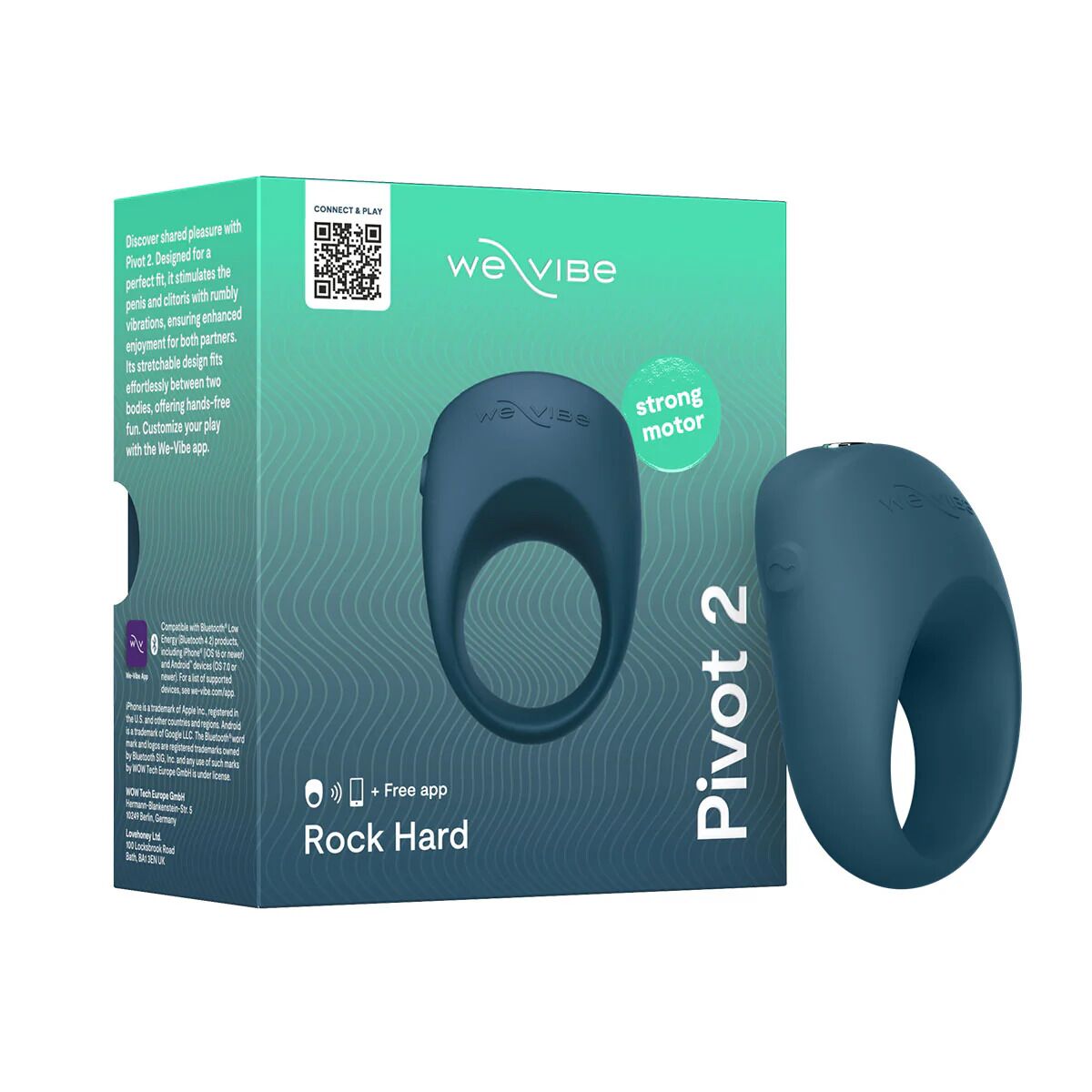 Ерекційне смарт-віброкільце We-Vibe Pivot 2 Slate