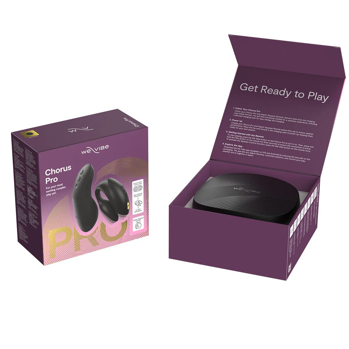 Смарт-вібратор для пар We-Vibe Chorus Pro Satin Black