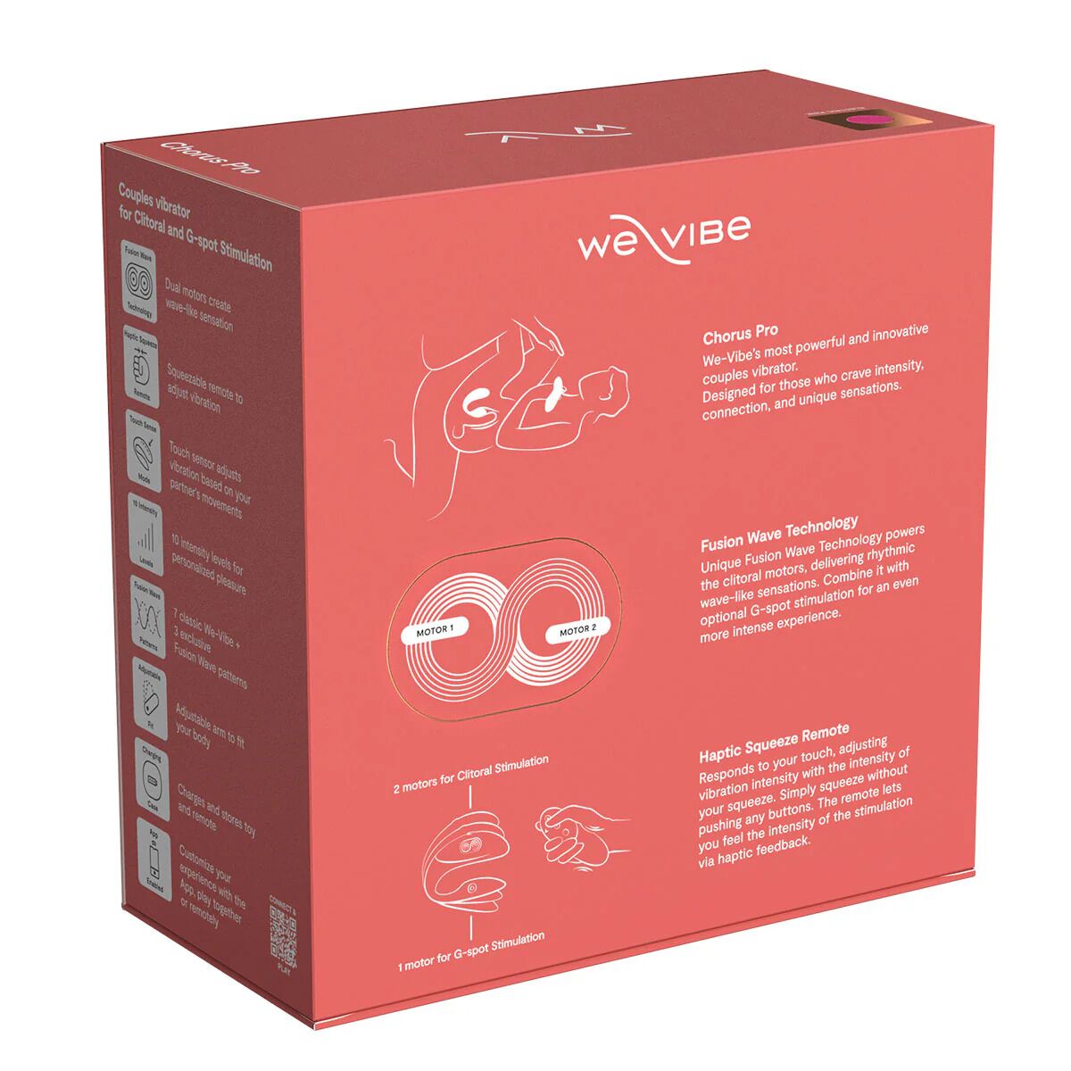 Смарт-вібратор для пар We-Vibe Chorus Pro Electric Pink