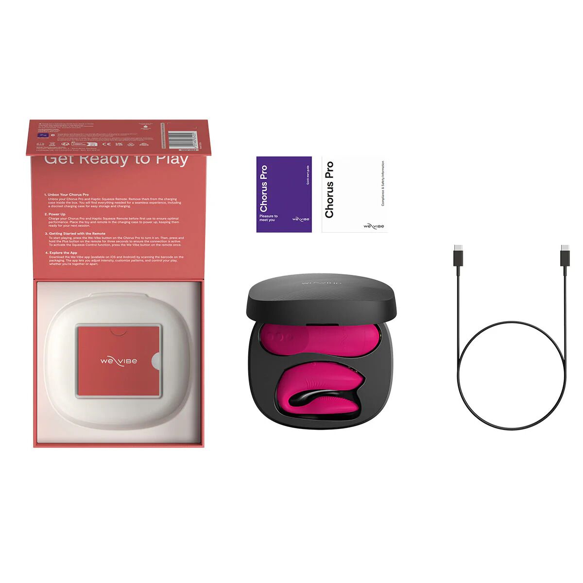 Смарт-вібратор для пар We-Vibe Chorus Pro Electric Pink