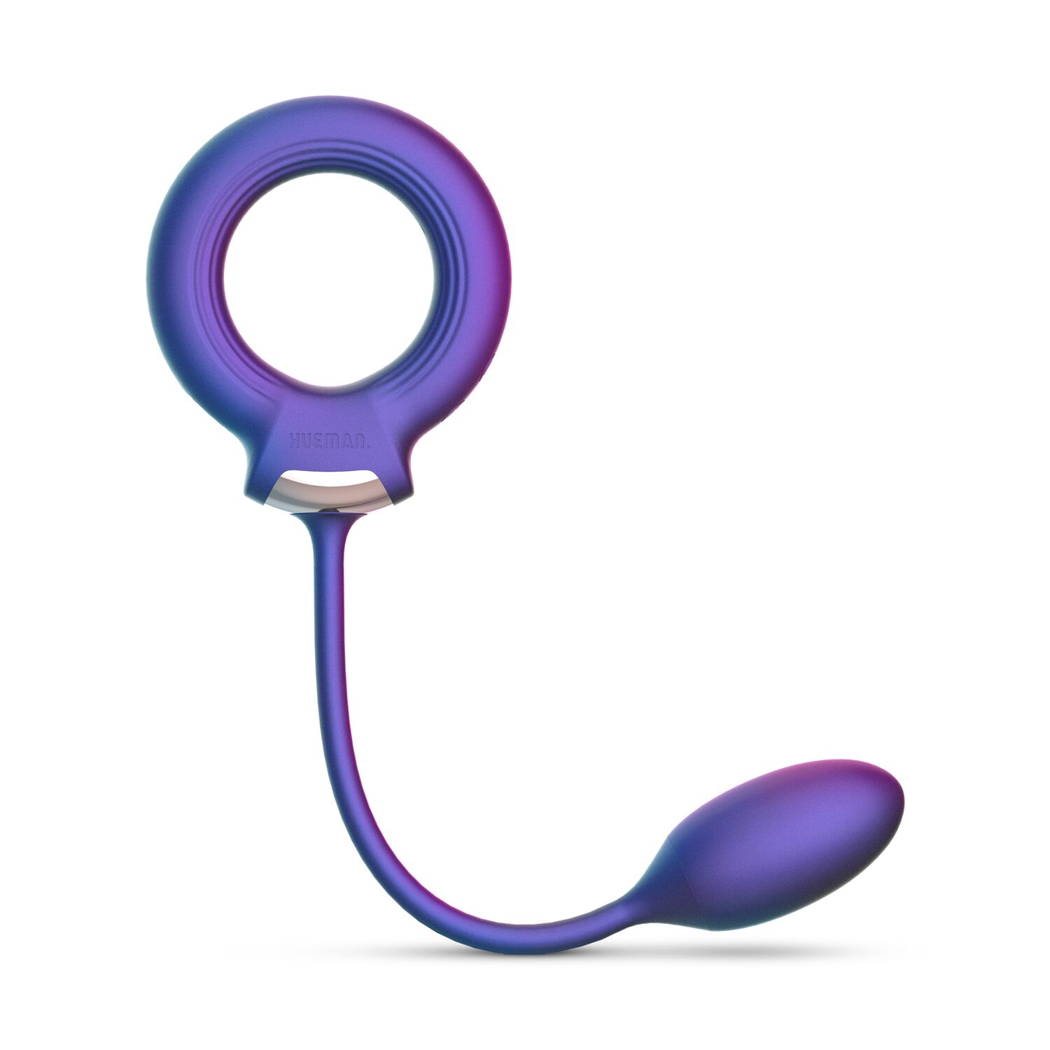 Ерекційне віброкільце з віброяйцем Hueman - Eclipse Anal Vibrator