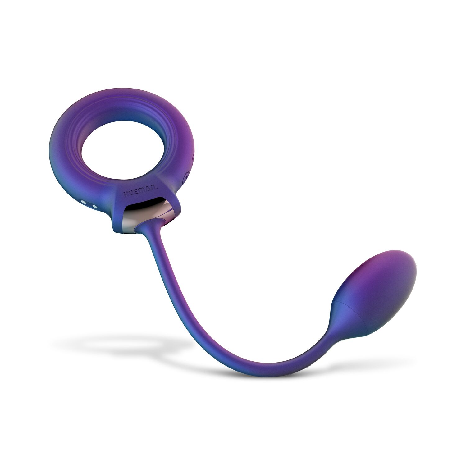 Ерекційне віброкільце з віброяйцем Hueman - Eclipse Anal Vibrator