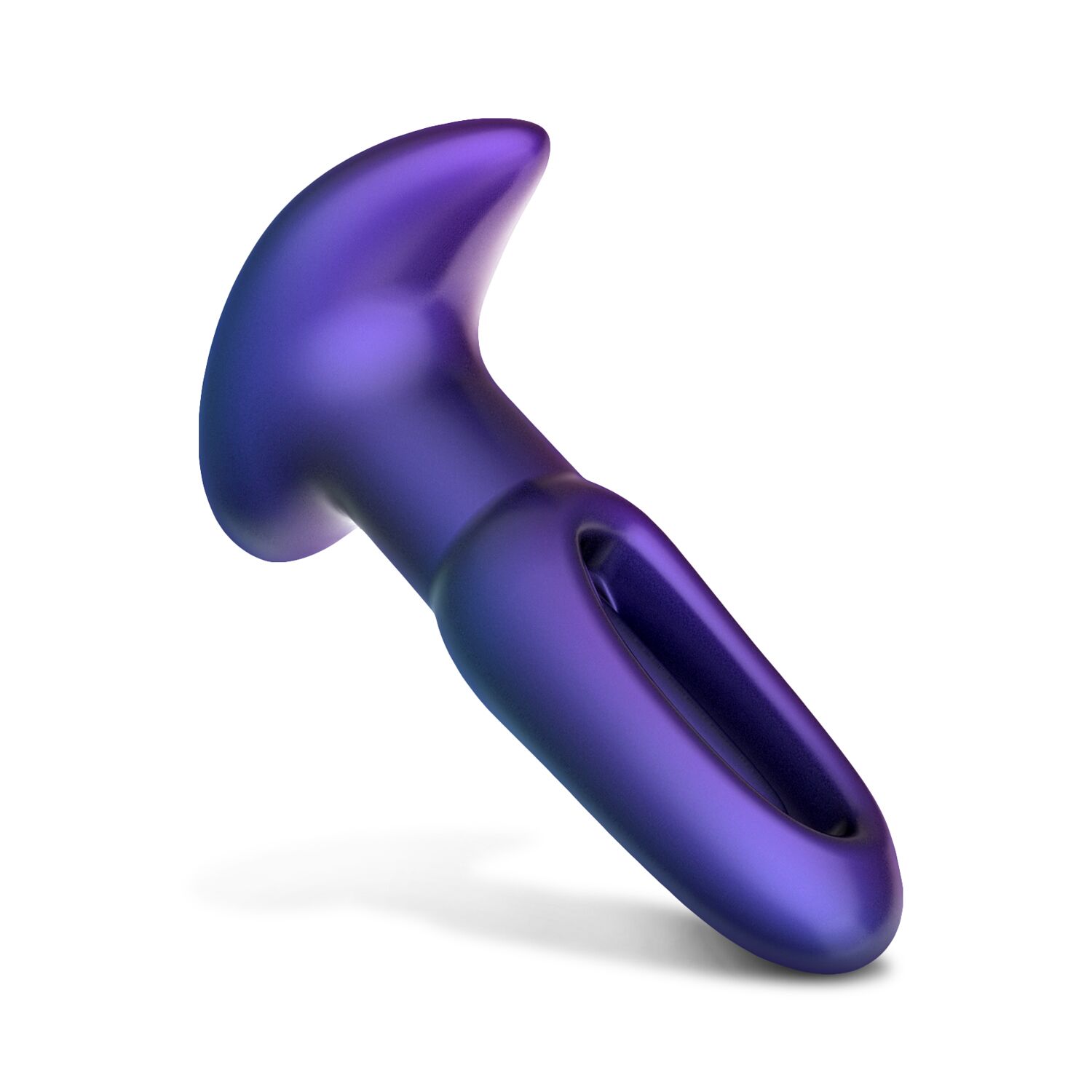 Анальна пробка з віброязичком Hueman - Voyager Butt Plug With Tapping