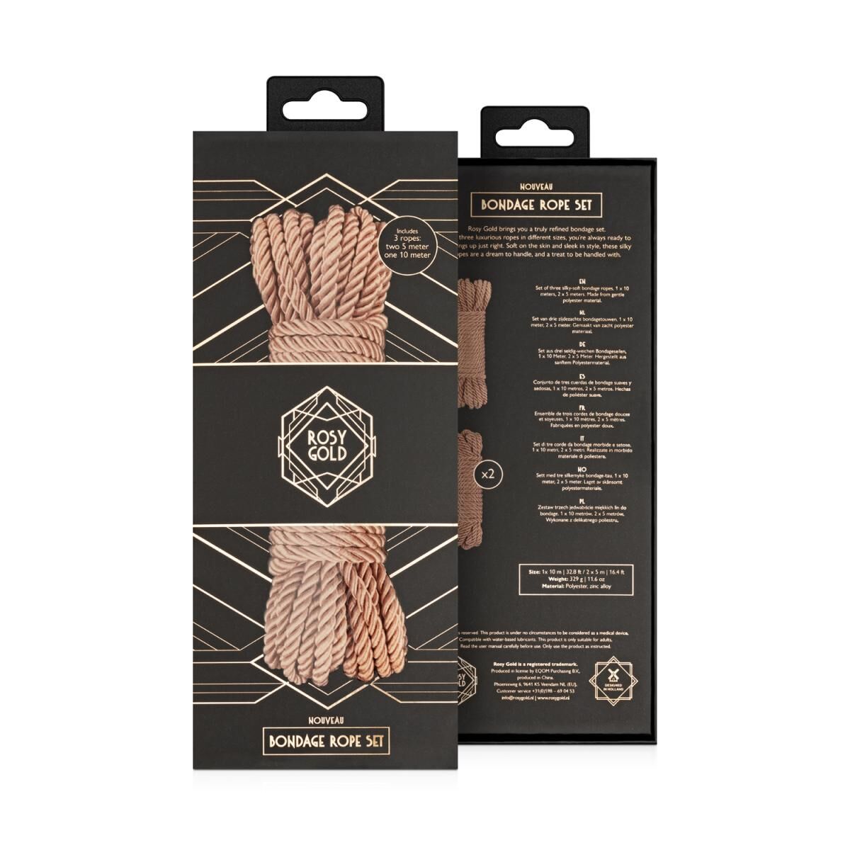 Набор веревок для Шибари Rosy Gold - Bondage Rope Set