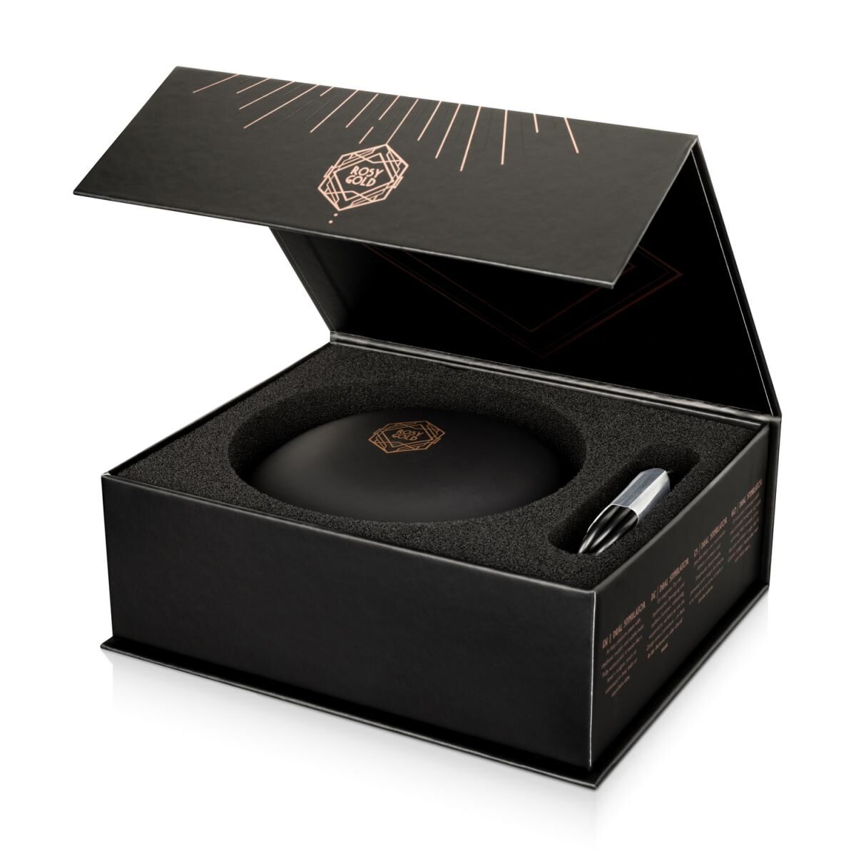 Мини-вибратор с язычком Rosy Gold - Vibrating & Licking Dual Stimulator